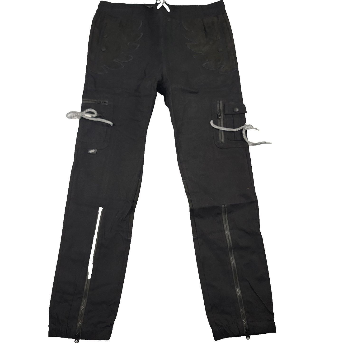 The Hideout Clothing THC “Blossoming” Cargo Pants 2XL Black Limited Edition 8210