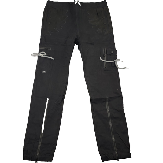 The Hideout Clothing THC “Blossoming” Cargo Pants 2XL Black Limited Edition 8210