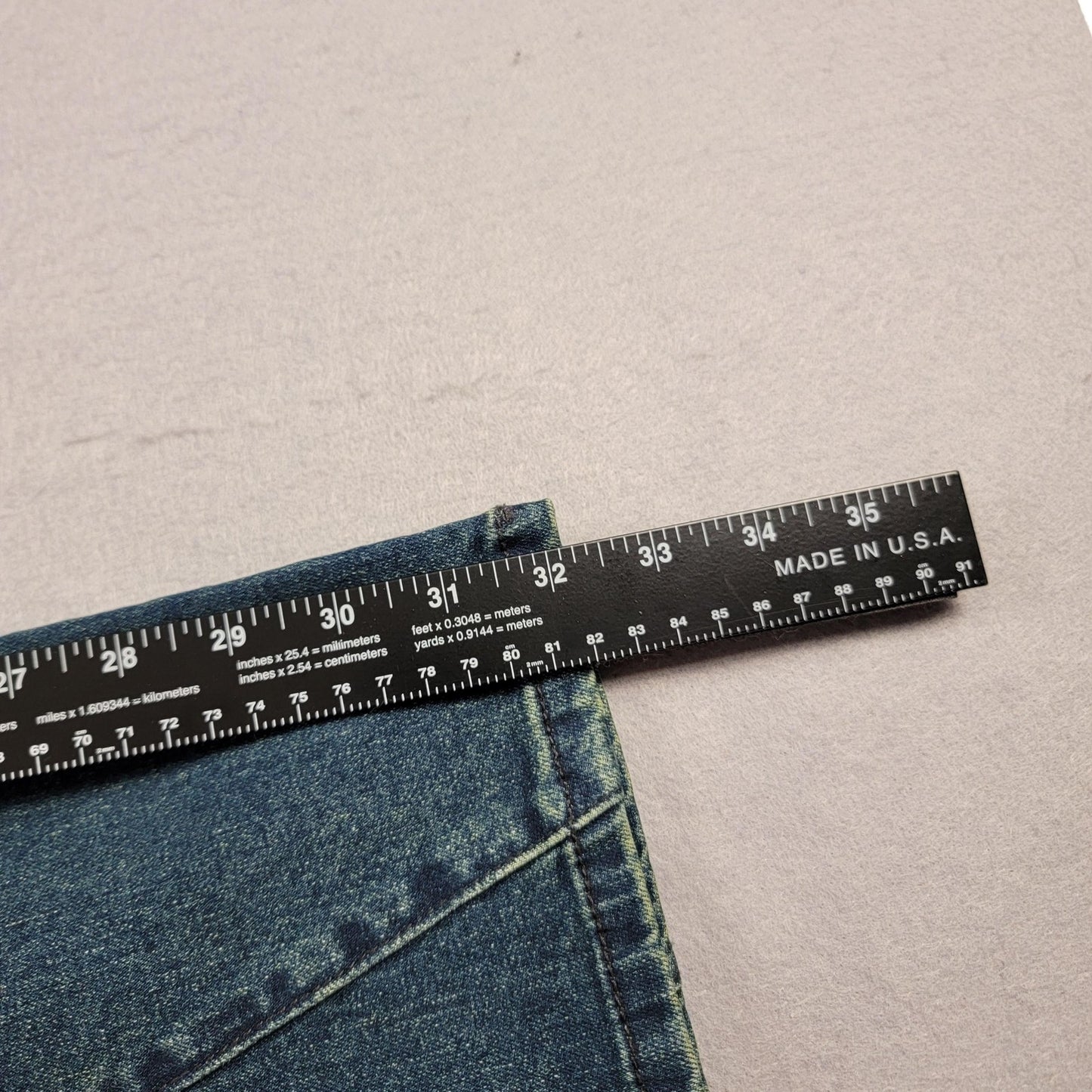 Fashion Nova Jeans Womens Size 5 Blue Dark Wash Moto Stretch Straight Leg