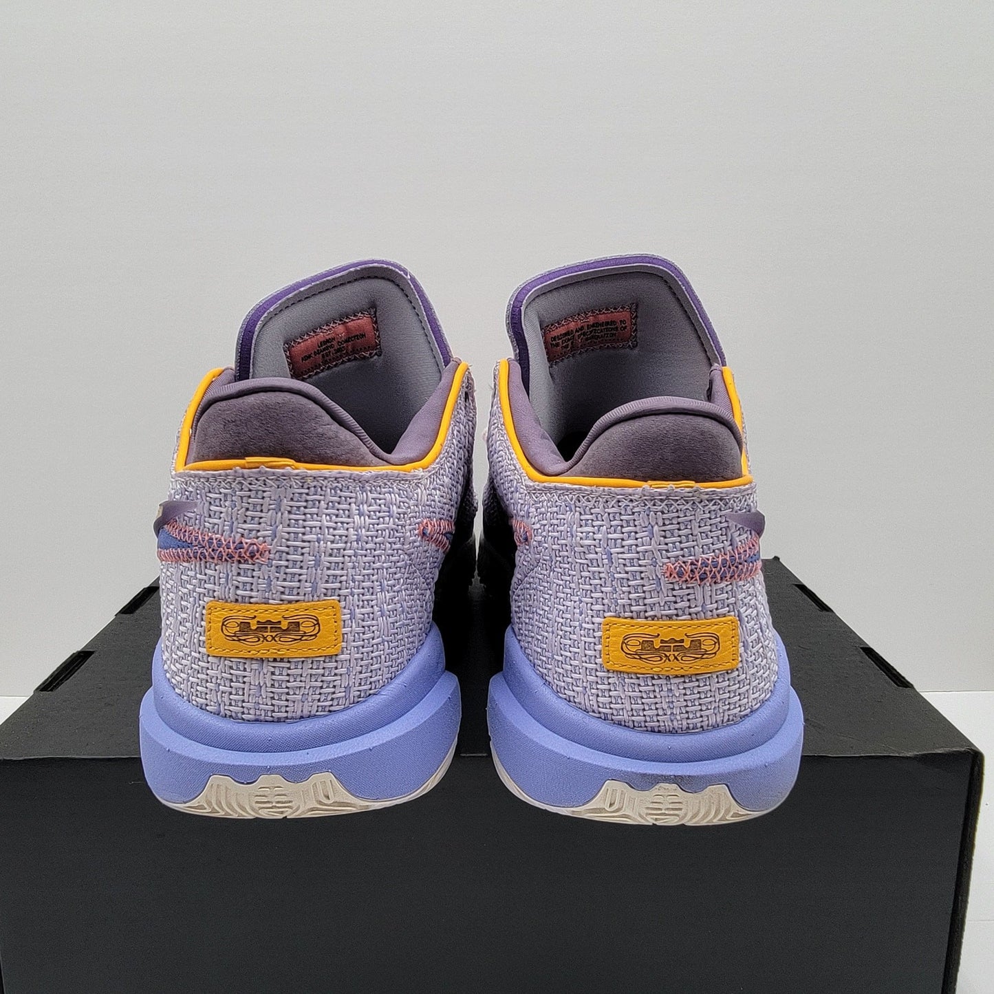 Nike LeBron 20 'Purple and Gold' Basketball Shoes - Size 12