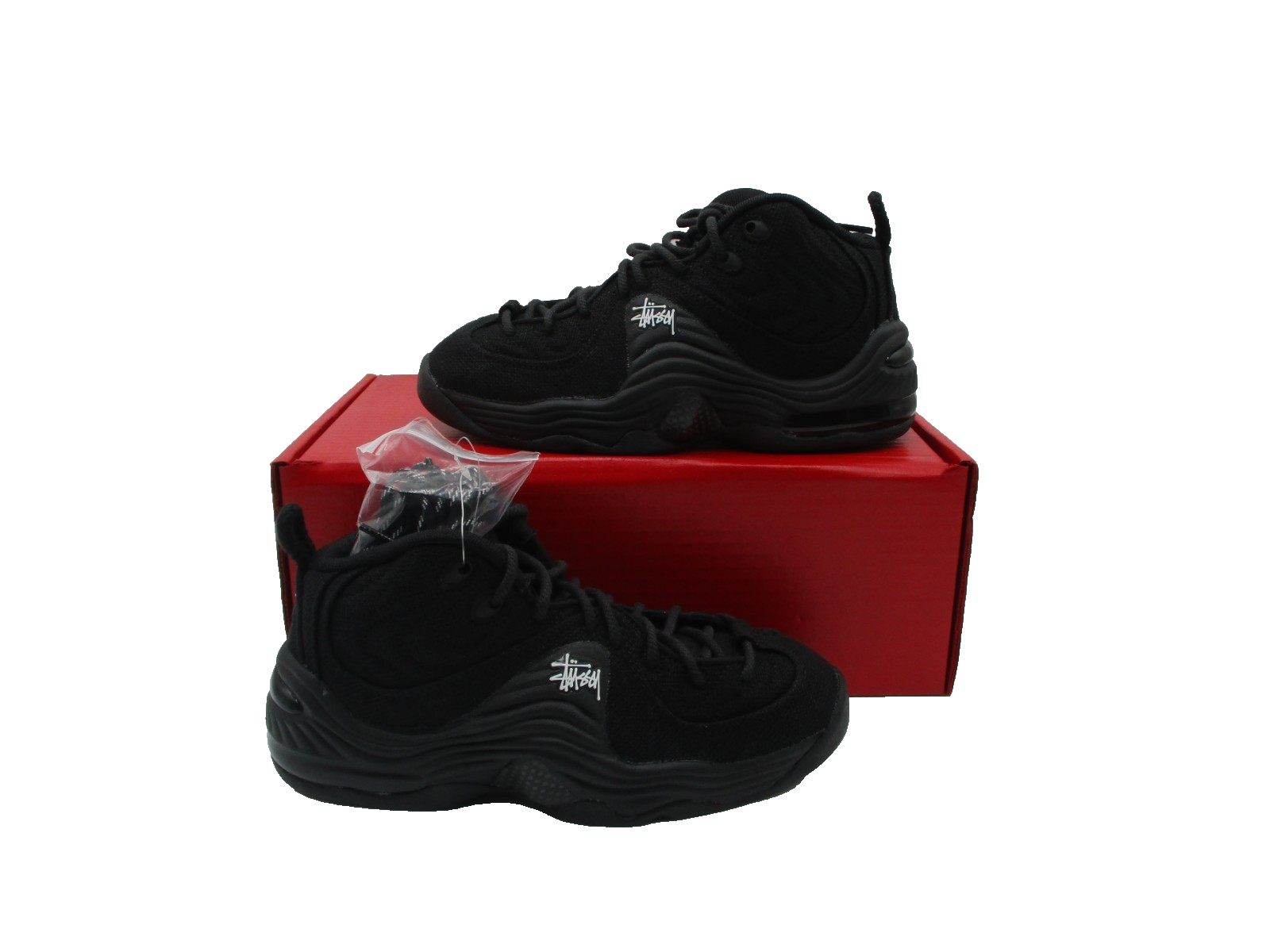 Nike Air Max Penny 2 x Stussy Black/White DQ5674001 Men’s Size 5 New (1C7)1