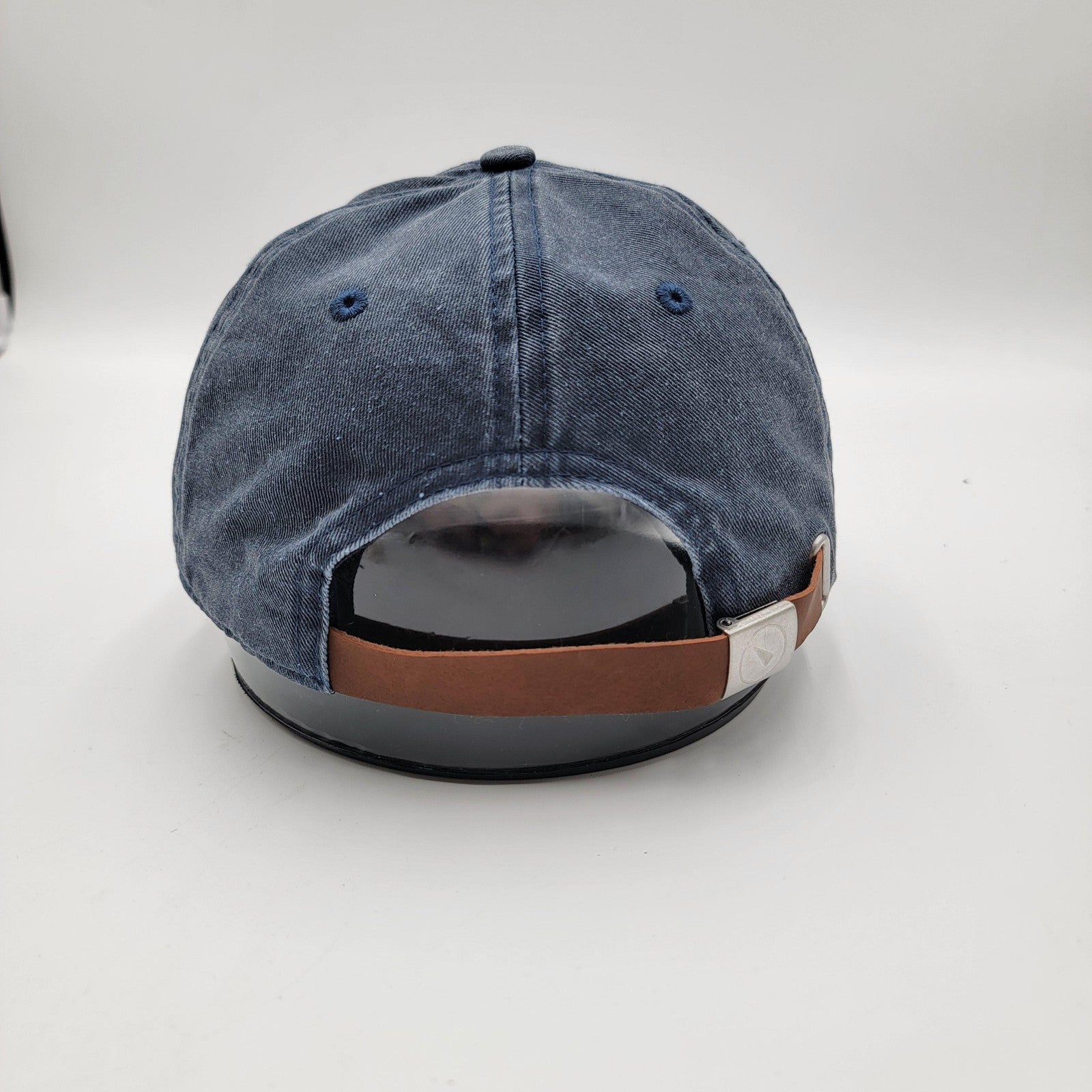 UpWest Hat Cap Strap Back Blue Denim Embroidered Mens One Size Casual Classic3
