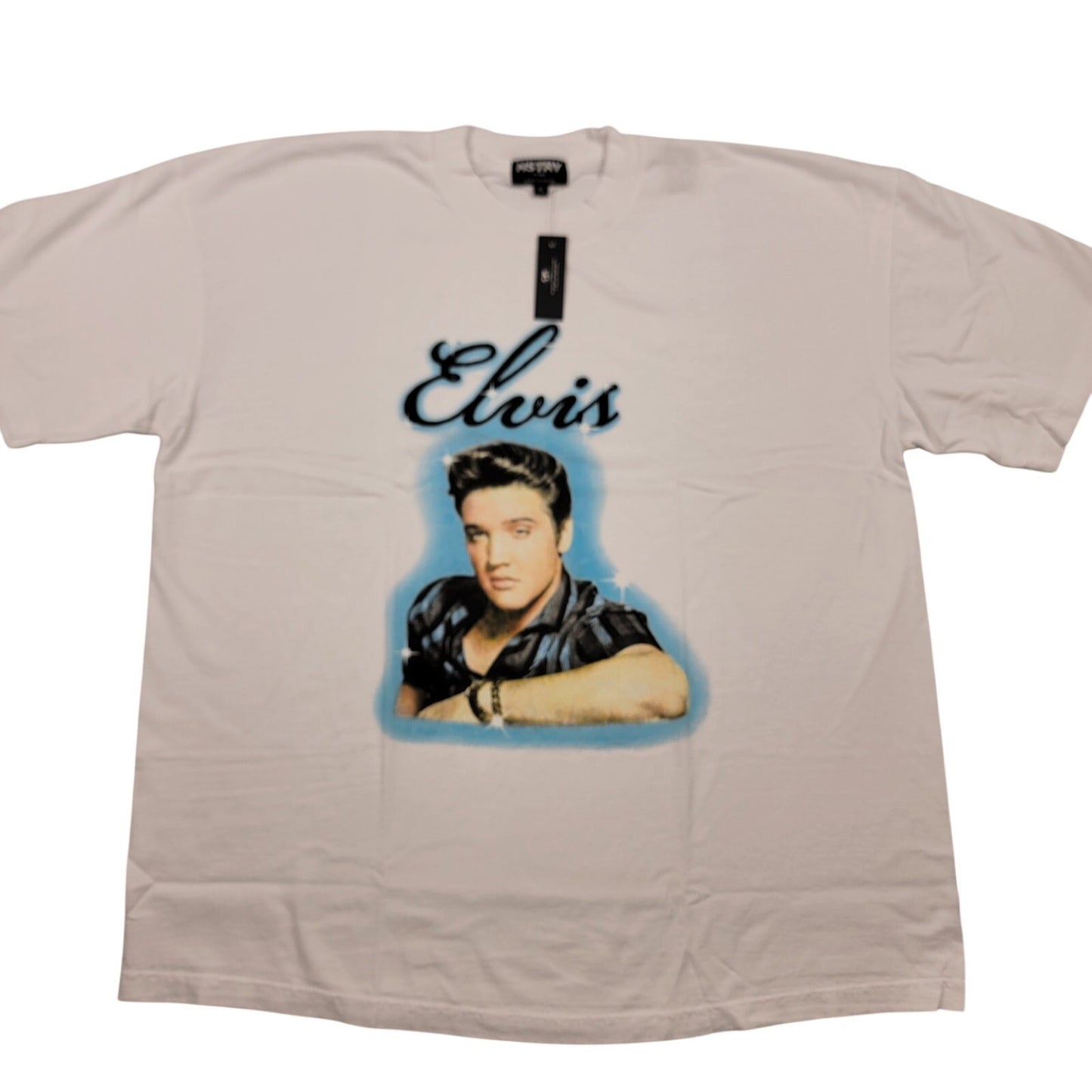 HSTRY by NAS Elvis Presley 2Pack XL Rhinestone & Graphic Tees NWT