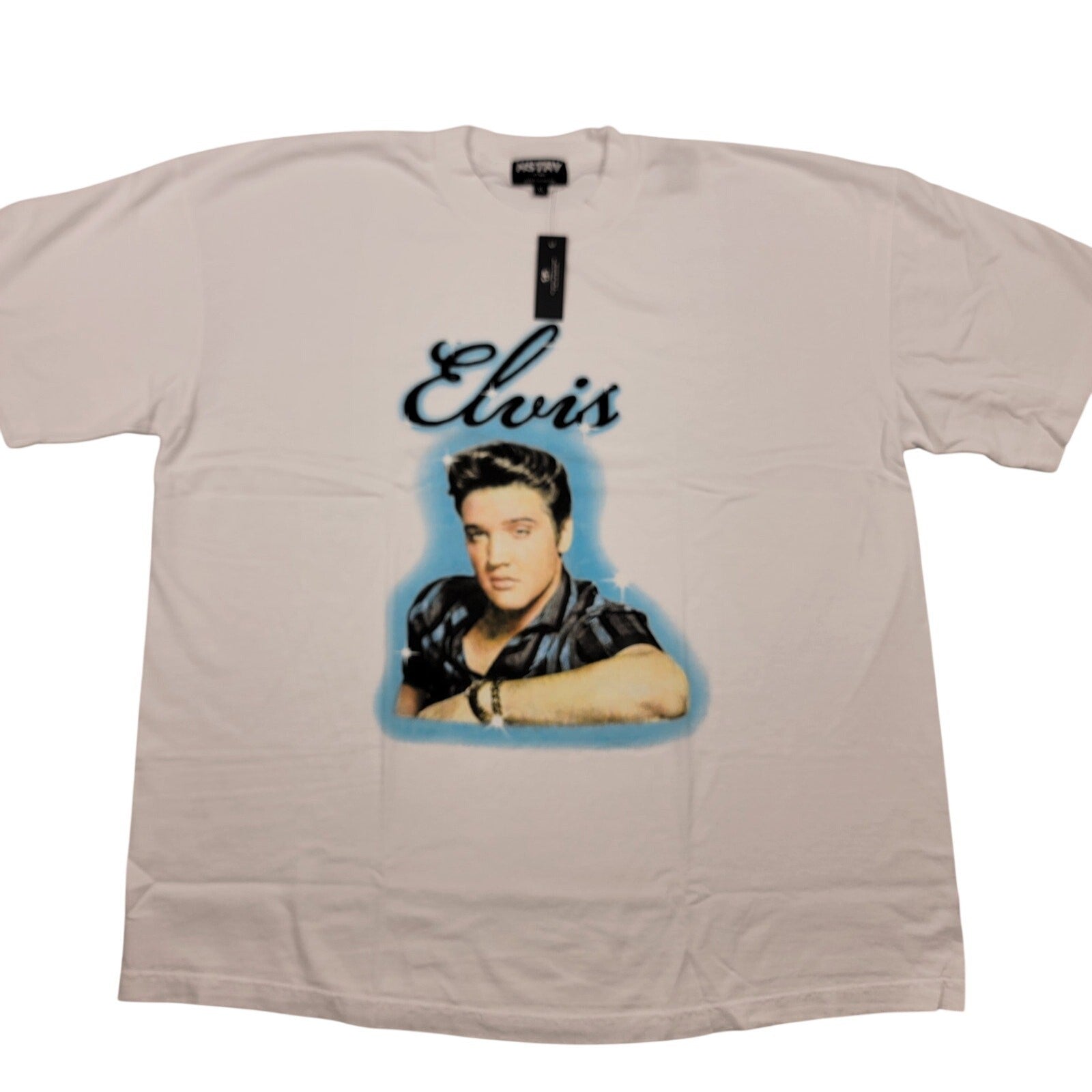 HSTRY by NAS Elvis Presley 2Pack XL Rhinestone & Graphic Tees NWT