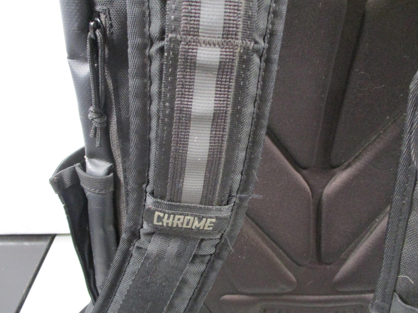 Chrome Black 18" Water Resistant Laptop Backpack Bag Men Travel Gear Urban5