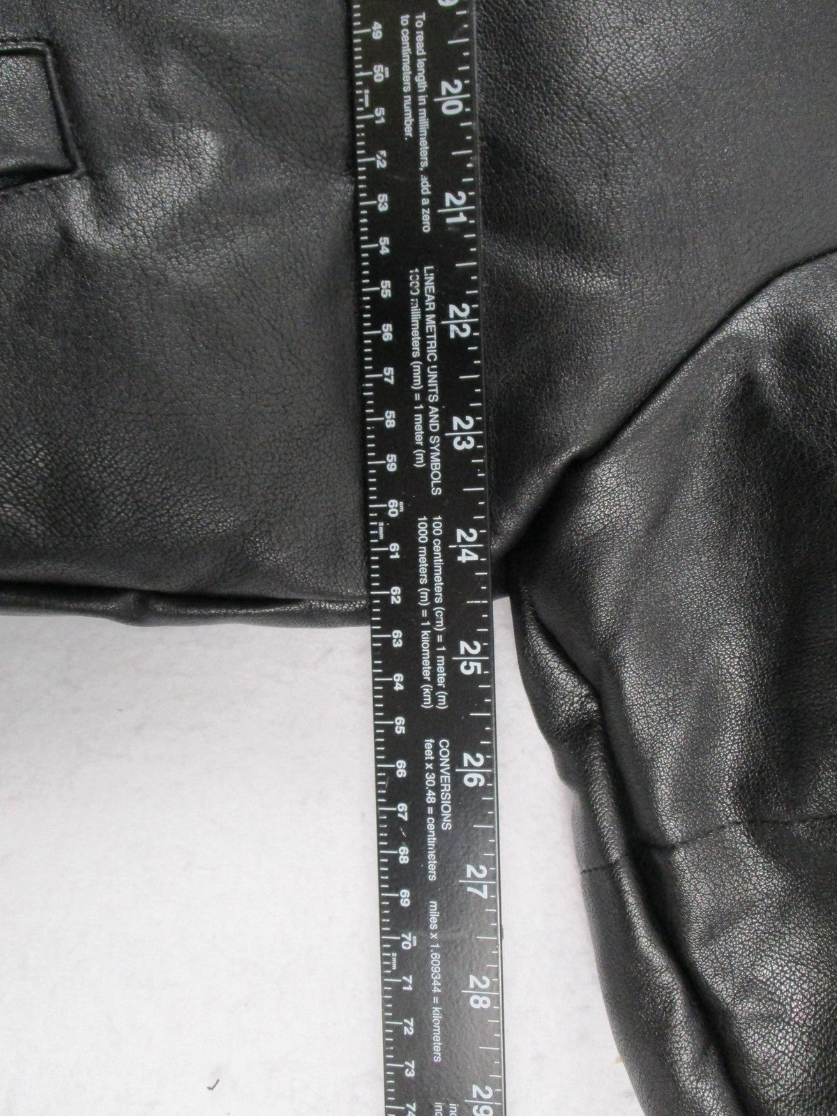 Rockstar Original Kensen Jacket Mens Large Black Faux Leather Puffer 169115