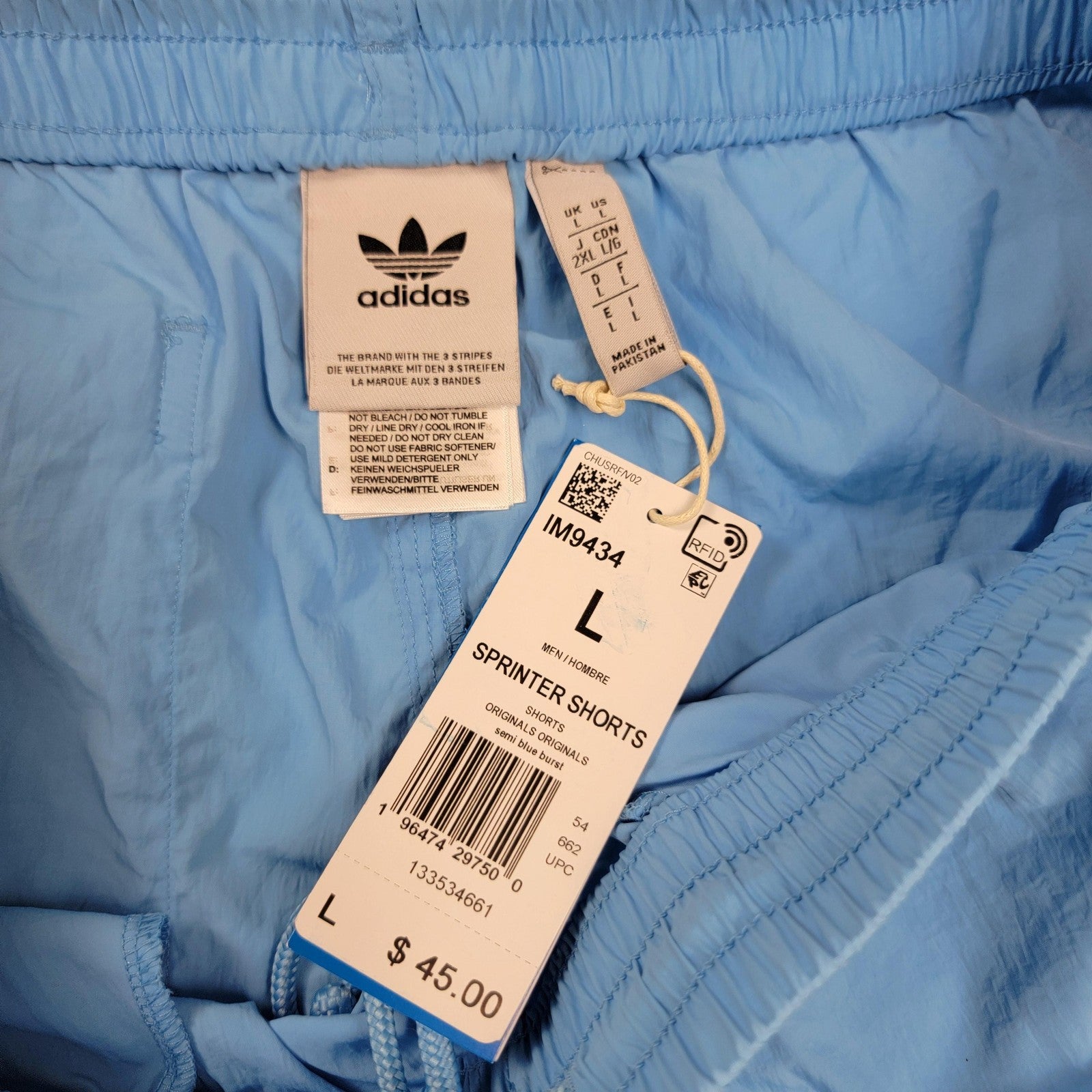 Adidas Sprinter Shorts Mens Large Originals Trefoil Three Stripes Athletic 10272