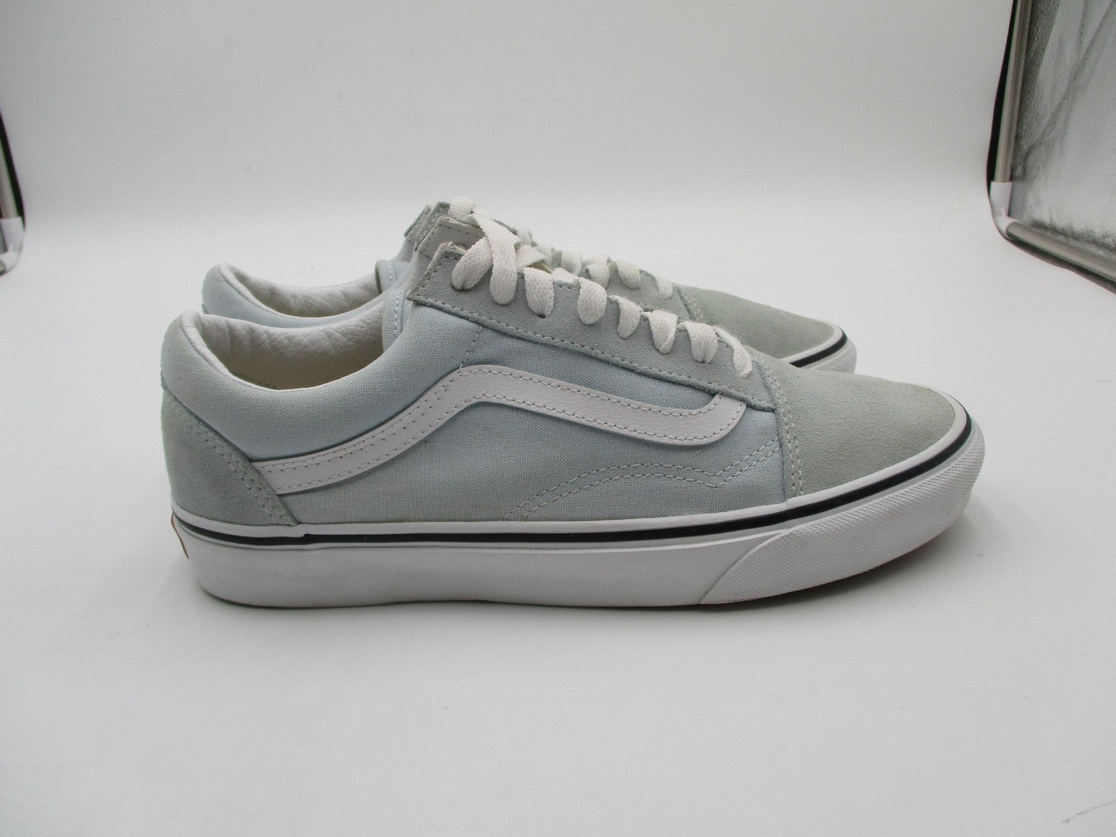 Vans Old Skool Shoes Mens Size 7 Blue Suede Canvas Low Top Skate 751505 Sneakers3