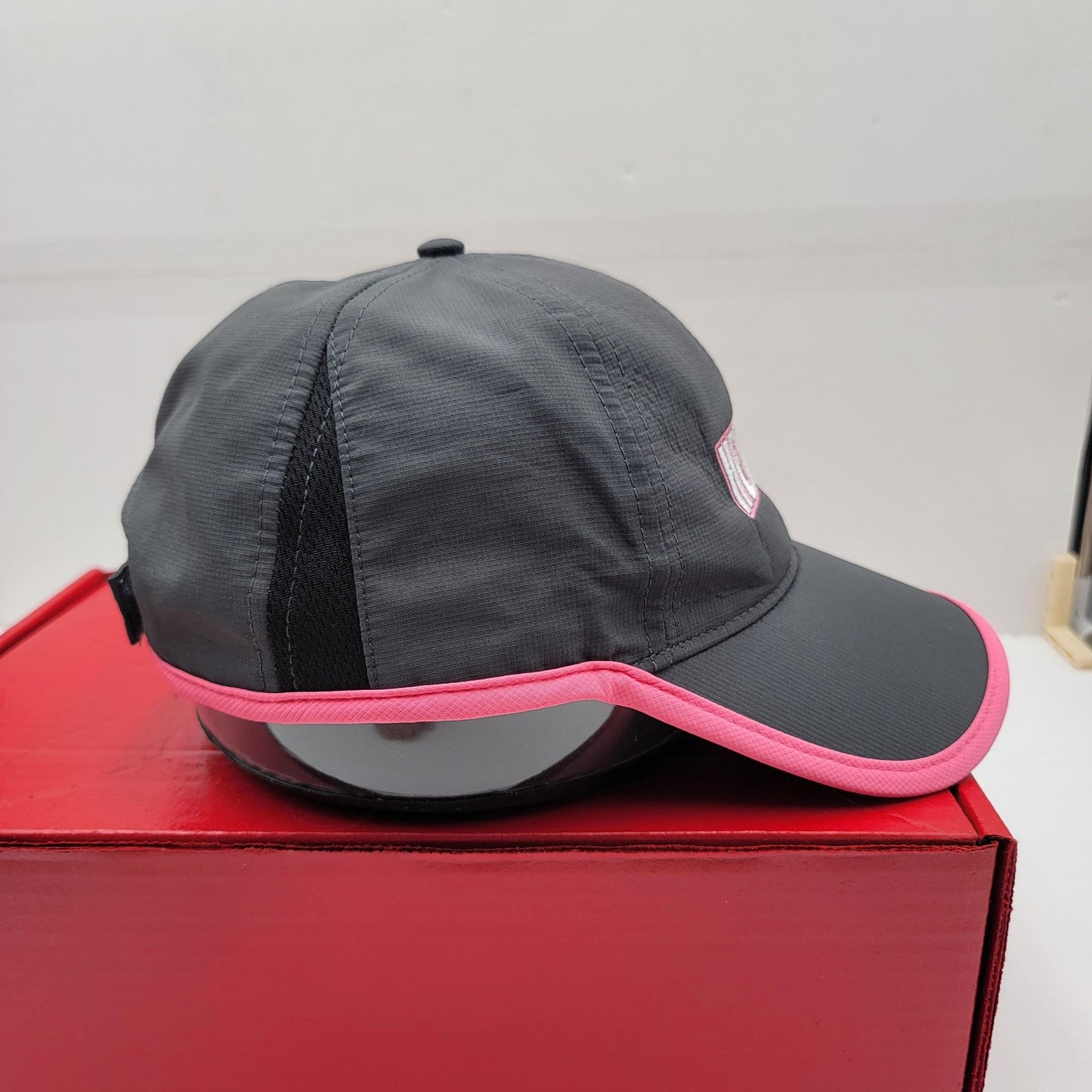 Hershey's Hat Cap Strap Back Gray Pink Embroidered Logo One Size Mens Womens4