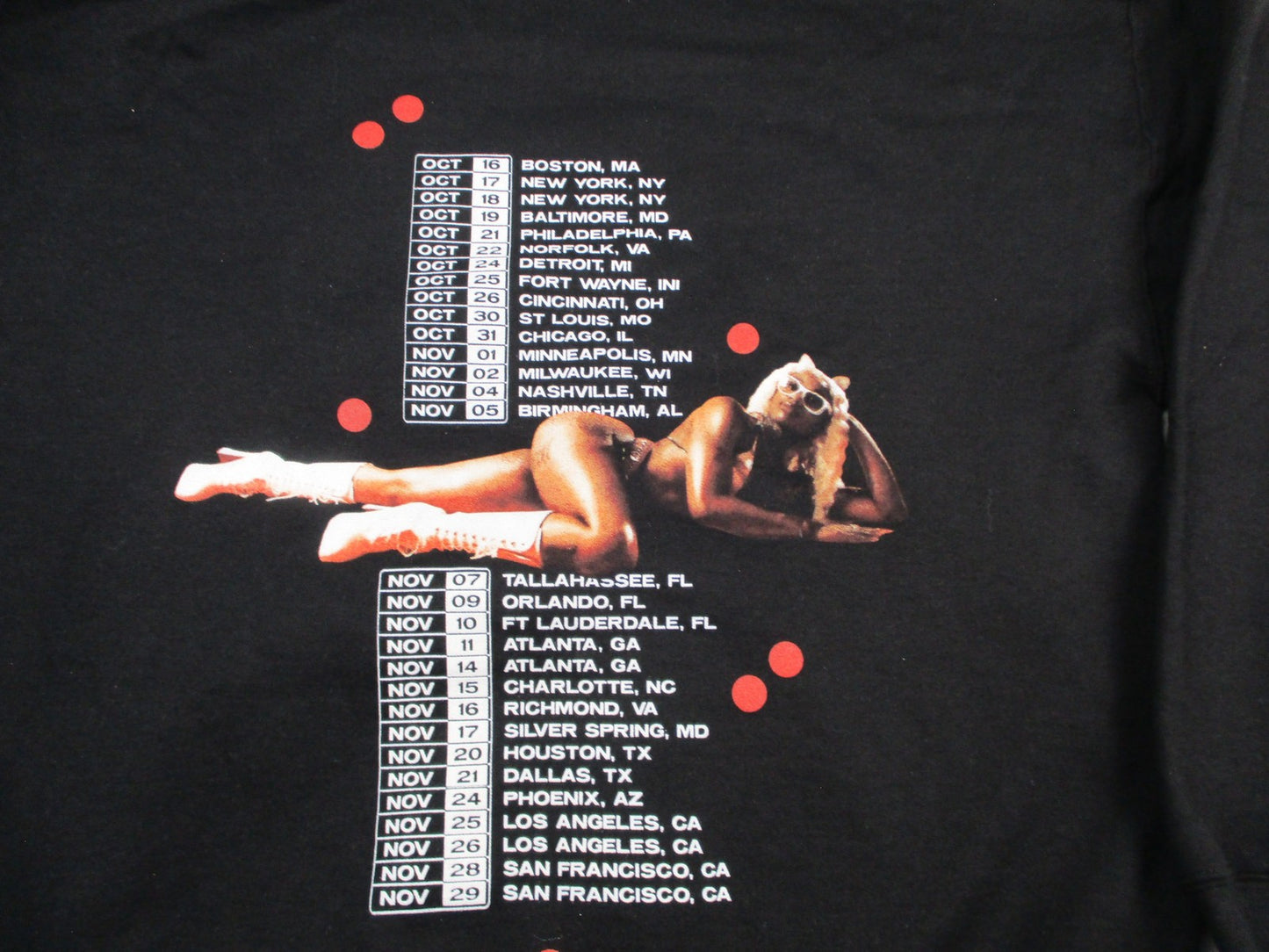 Sexyy Red Gildan Heavy Blend Hoodie Mens Large Black Tour Dates Graphic 1335363