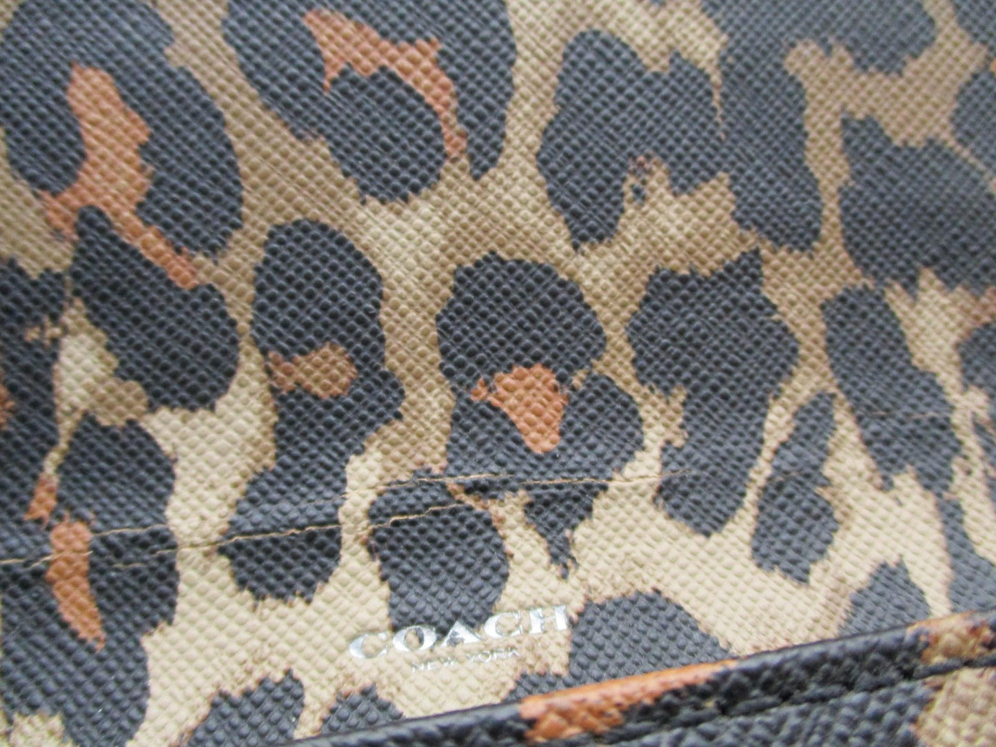 Coach Wallet Women's One Size Brown Signature C Leopard Print Zip Coated Canvas12