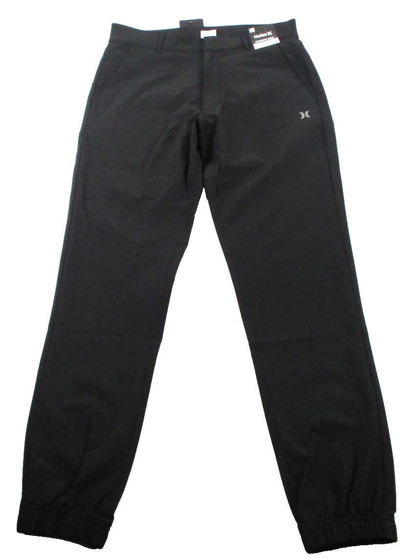 Hurley Exist Everyday Pants Men 28 Black Performance Jogger Water Resistant 12410