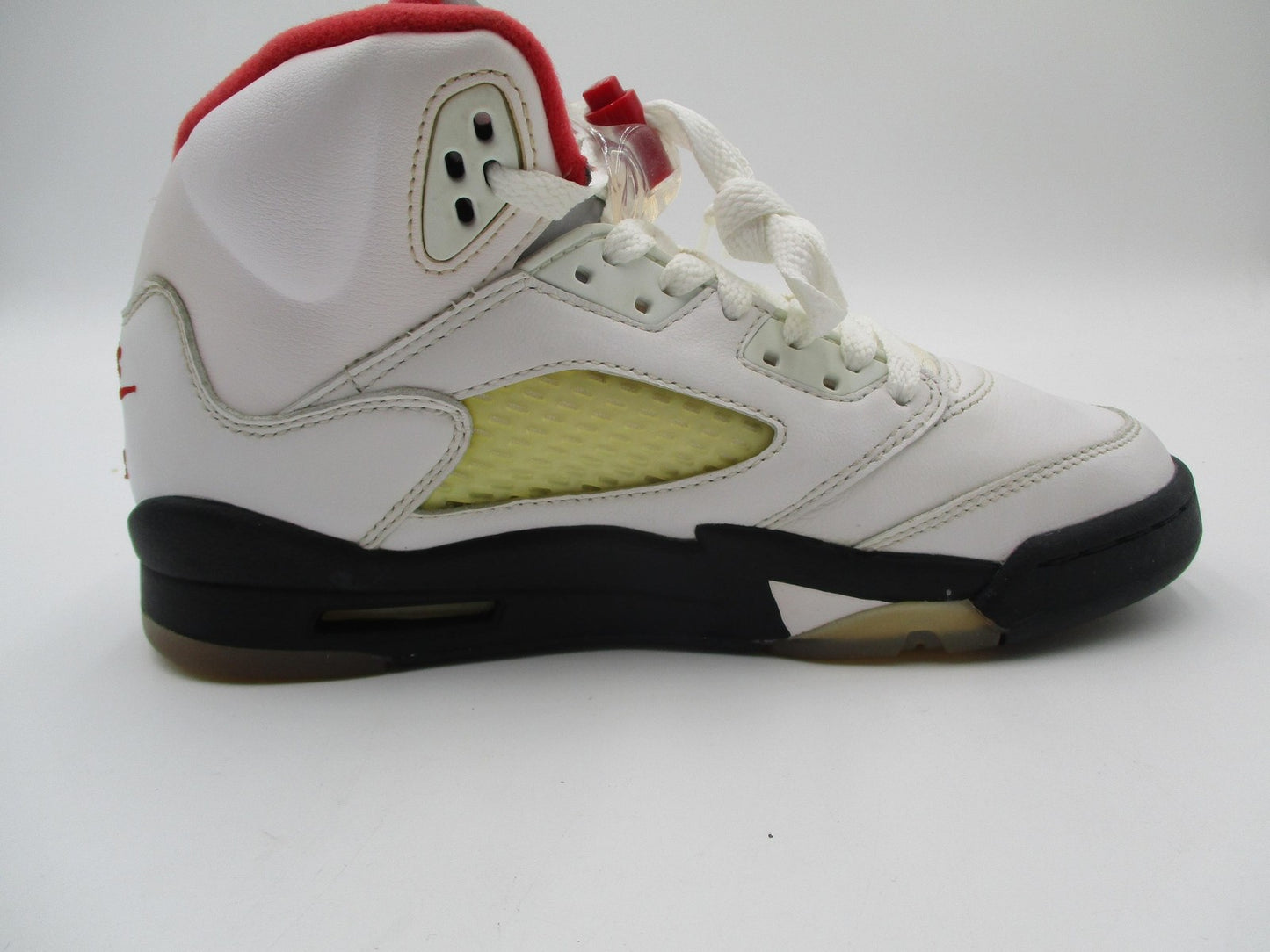 Nike Air Jordan 5 Retro Shoes Youth Size 5Y White Red Fire Red GS 440888-1017