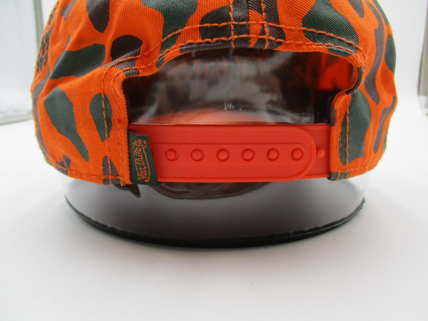 Von Dutch Hat Cap Snap Back Mens One Size Orange Camo Hunting Patch Chris Brown5