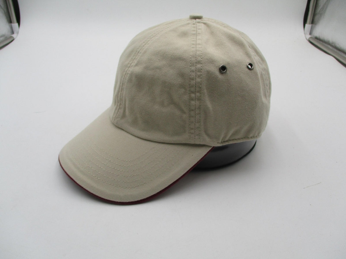 Richardson Hat Cap Strap Back Mens One Size Beige Maroon Baseball Twill 3352