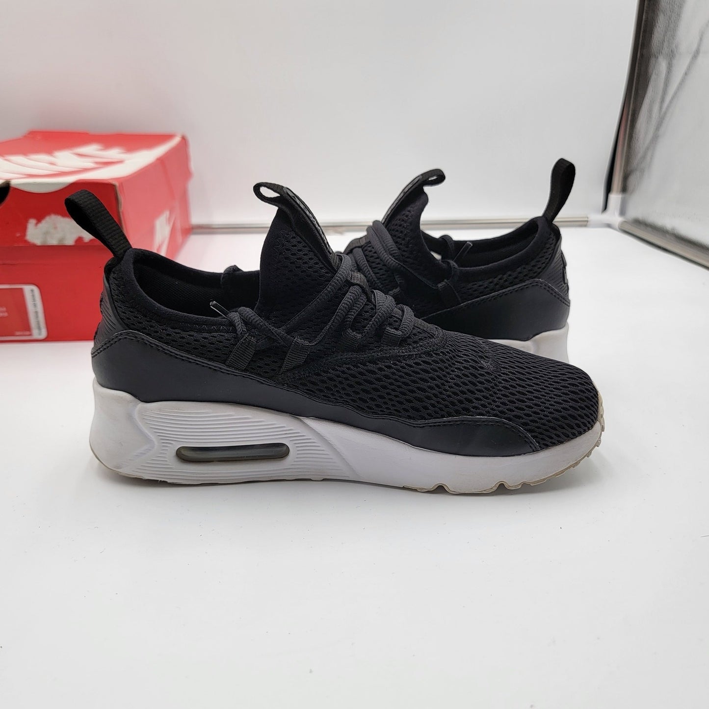 Nike Air Max 90 EZ GS 'Black White' Sz 5.5Y AH52110051