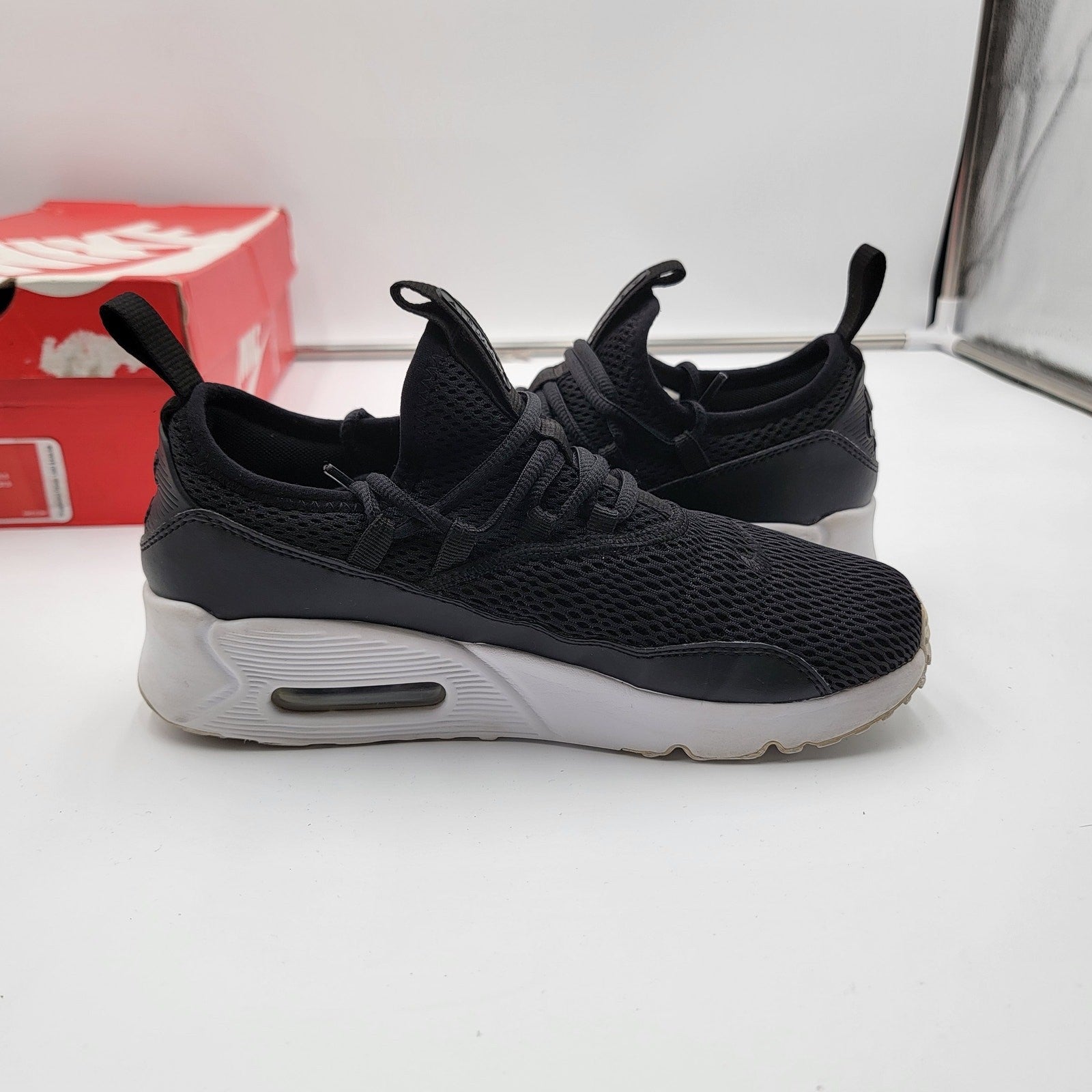 Nike Air Max 90 EZ GS 'Black White' Sz 5.5Y AH52110051