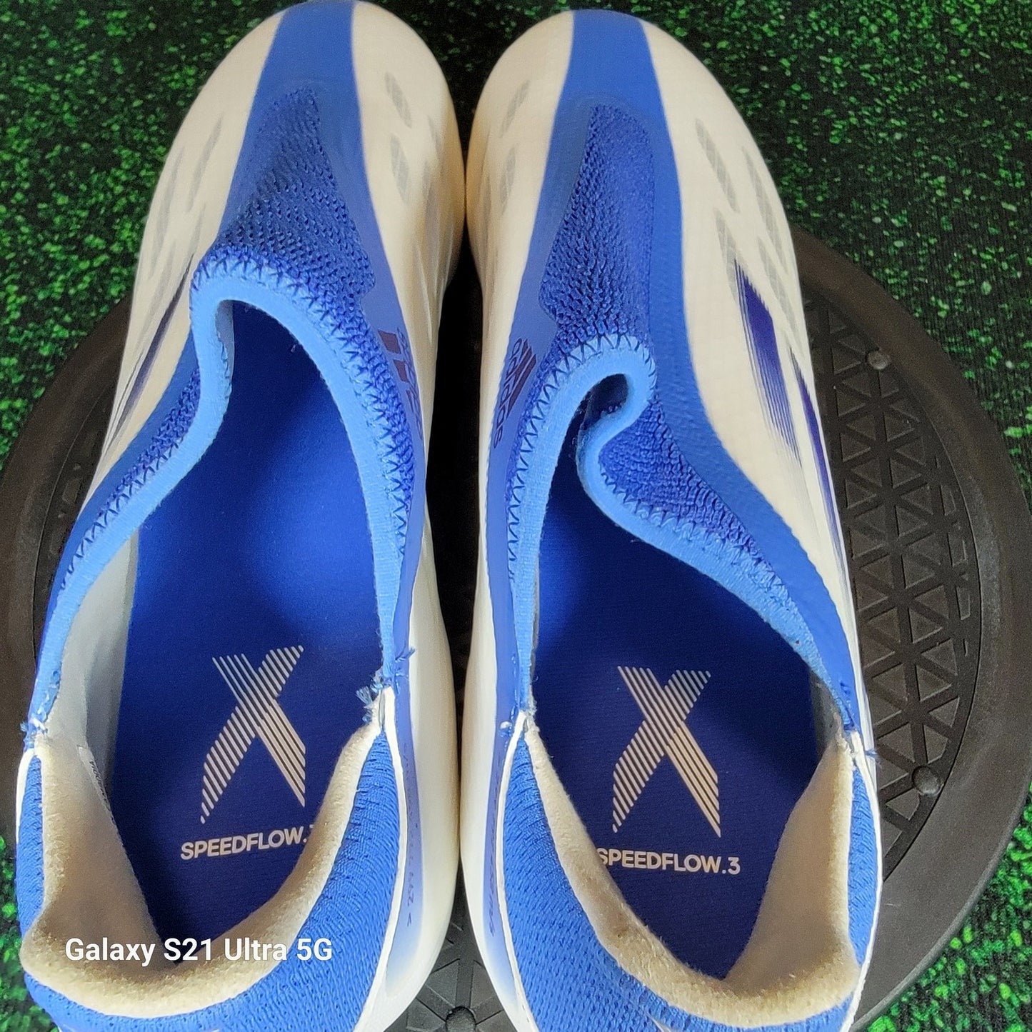 Adidas X Speedflow.3 Laceless FG 'White Legacy Indigo' Sz 13 GW7495