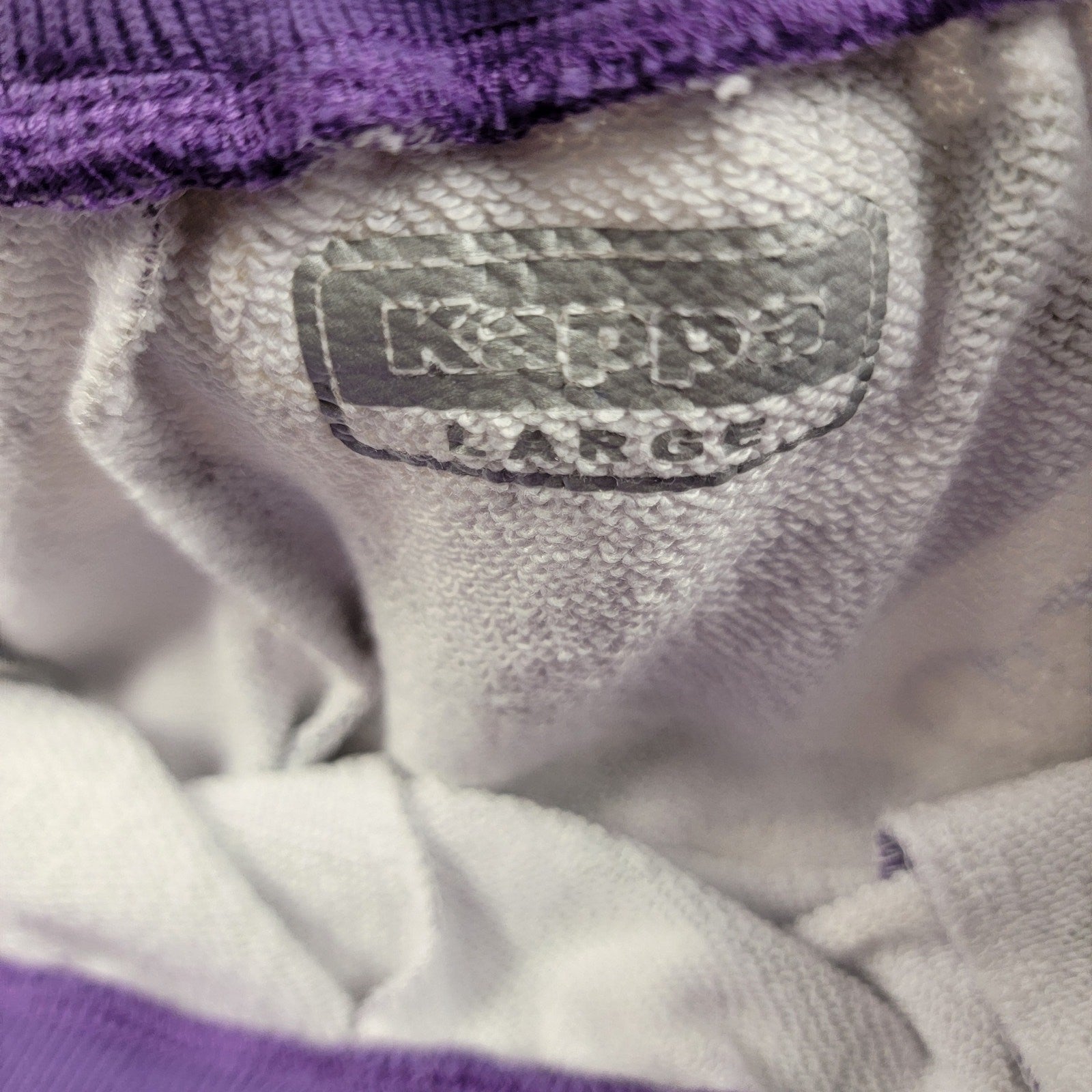 Kappa Logo Edmar Fleece Jogger Purple Mens Sz L