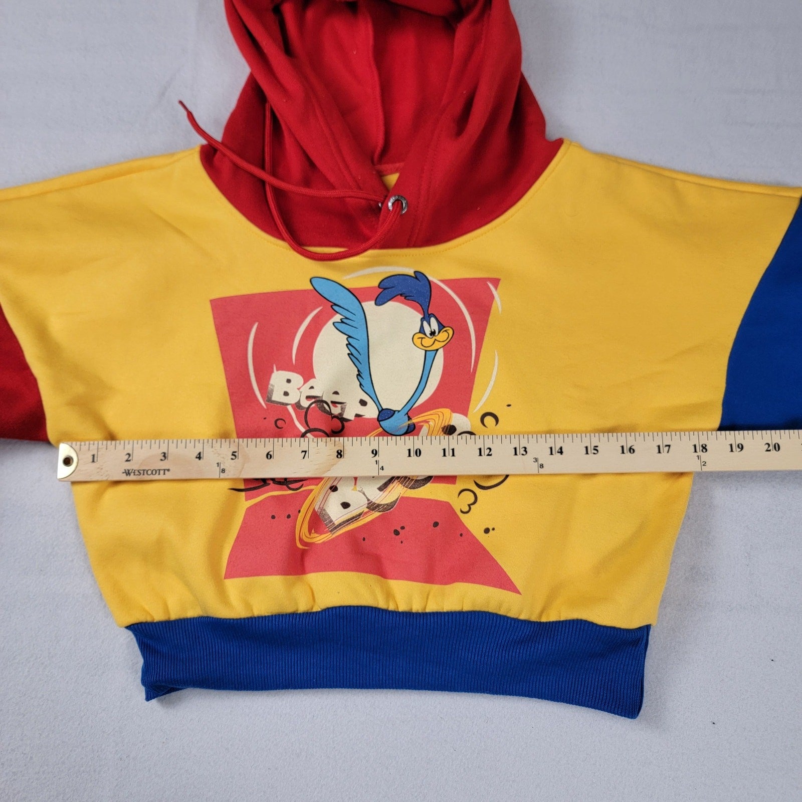 Members Only Loony Tunes Crop Top Hoodie Womens Sz S