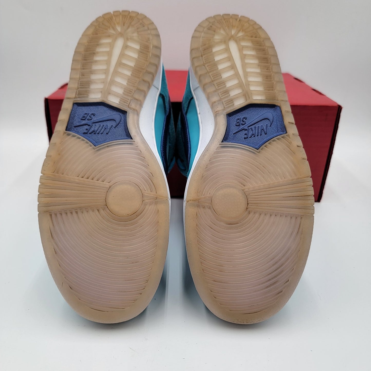 Nike Men's SB Dunk Low 'Blue Fury' Sz 8 Preowned BQ6817-400