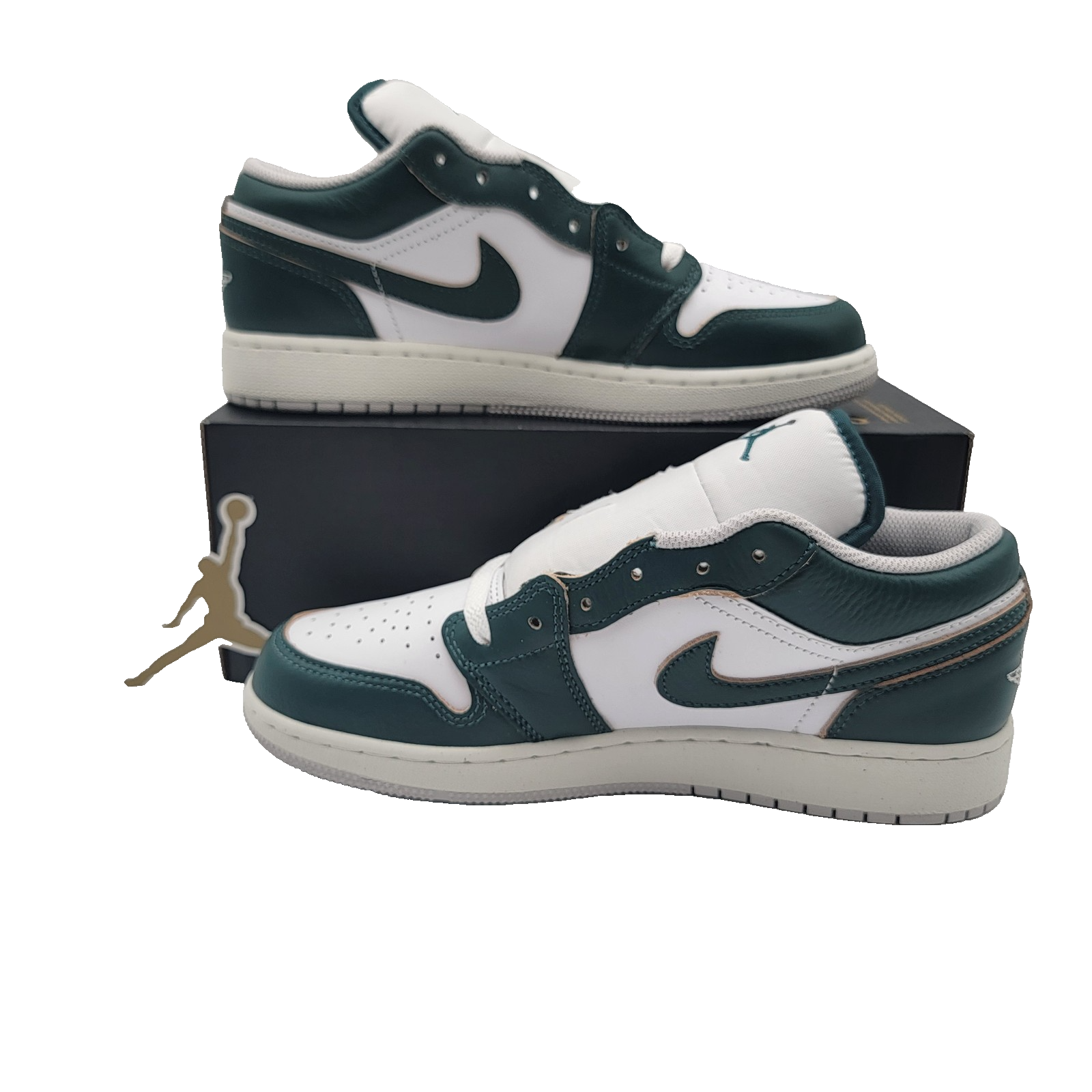 Nike Air Jordan 1 Low SE GS Oxidized Green/White FQ8041-300 7Y Youth NIB1