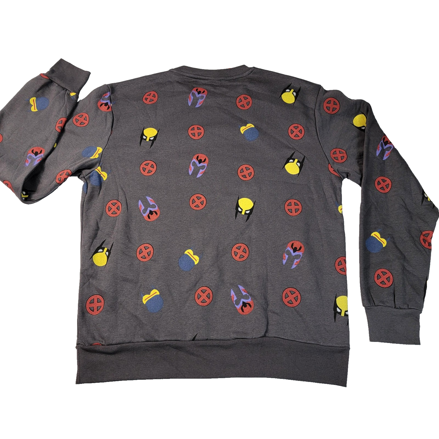Marvel Sweatshirt Mens Large Gray XMen Wolverine Magneto Comics Crewneck