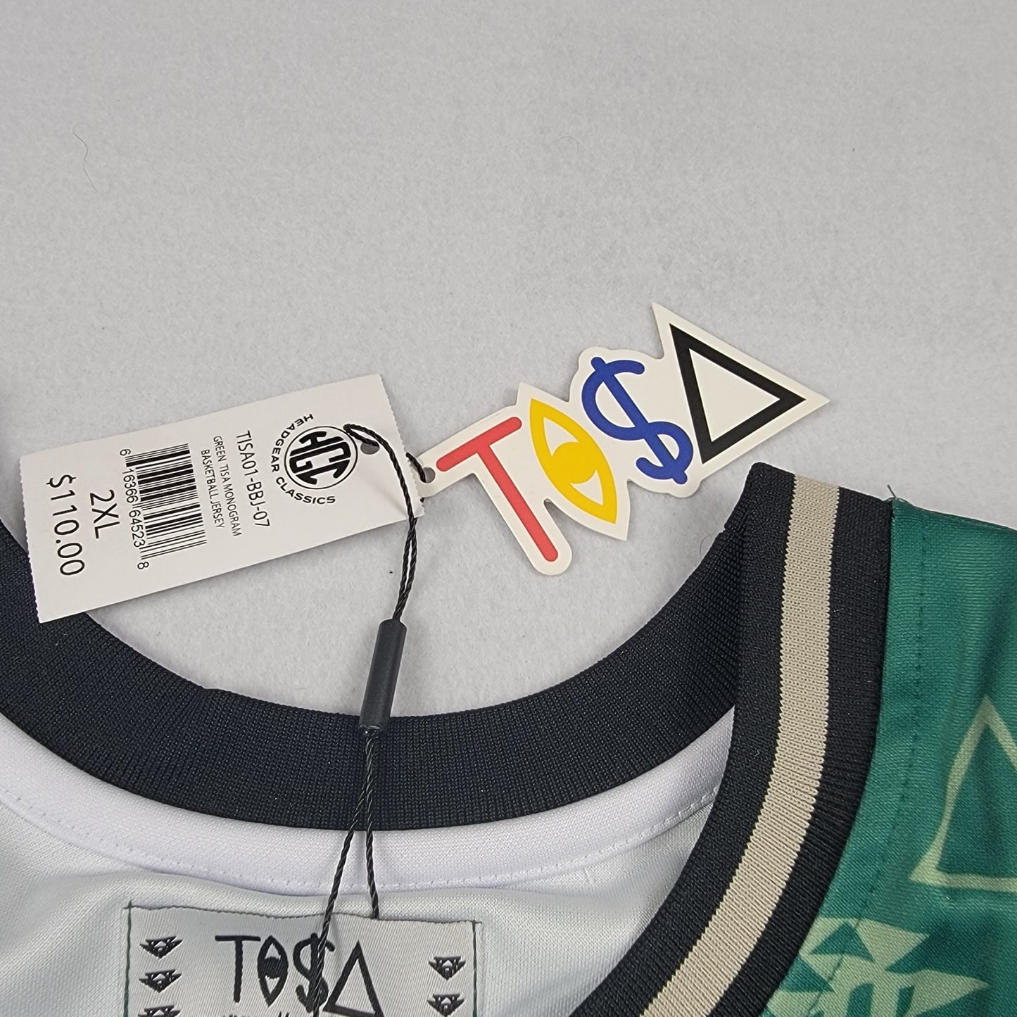 Headgear Classics TISA Basketball Jersey 2Pack XXL Black & Green NWT 74