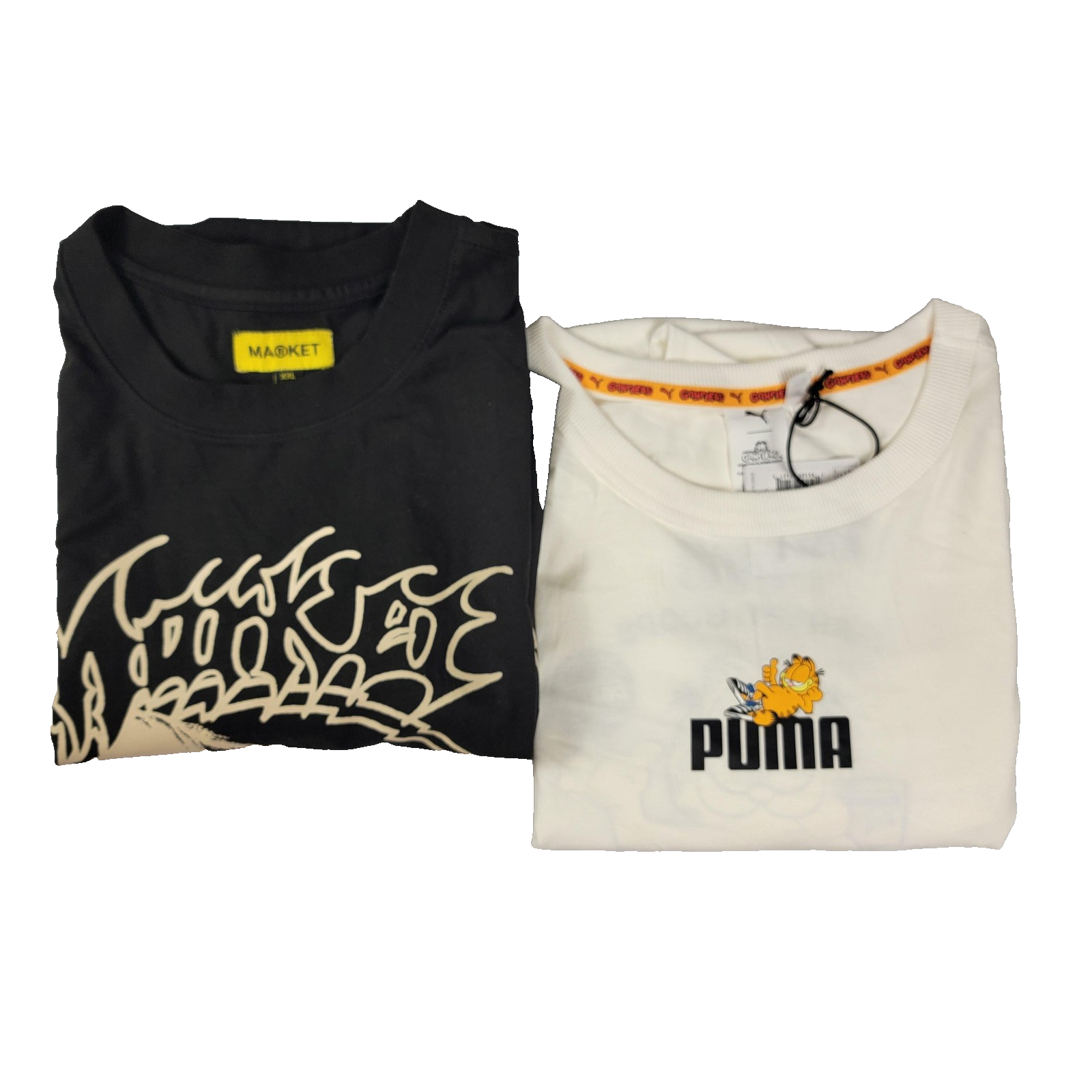 Puma x Market Goods Garfield & Market Dunk Til Death Men 2XL 2 Tee Bundle