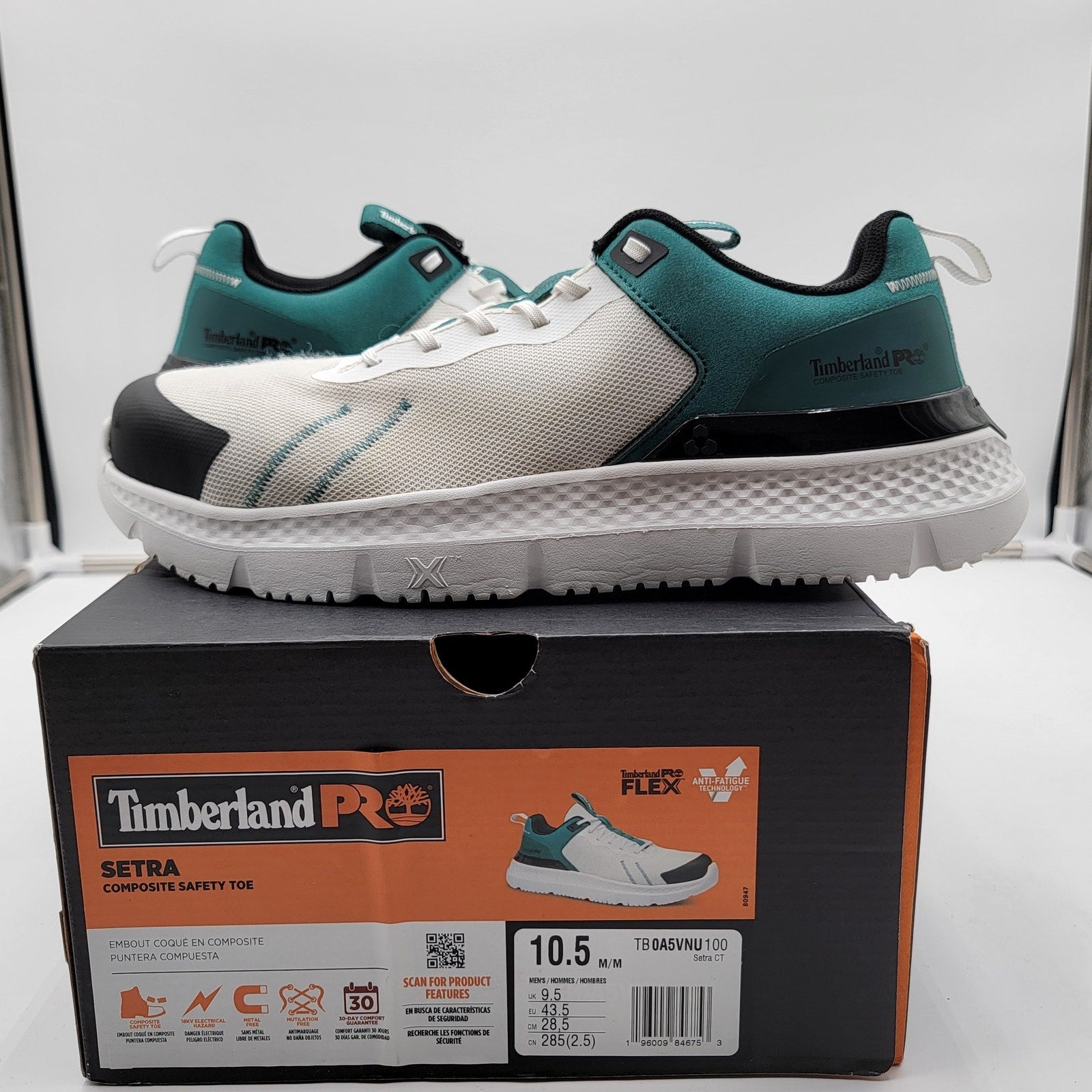Timberland Pro Setra Composite Toe Teal/White Sz 10.5M TB0A5VNU100 0