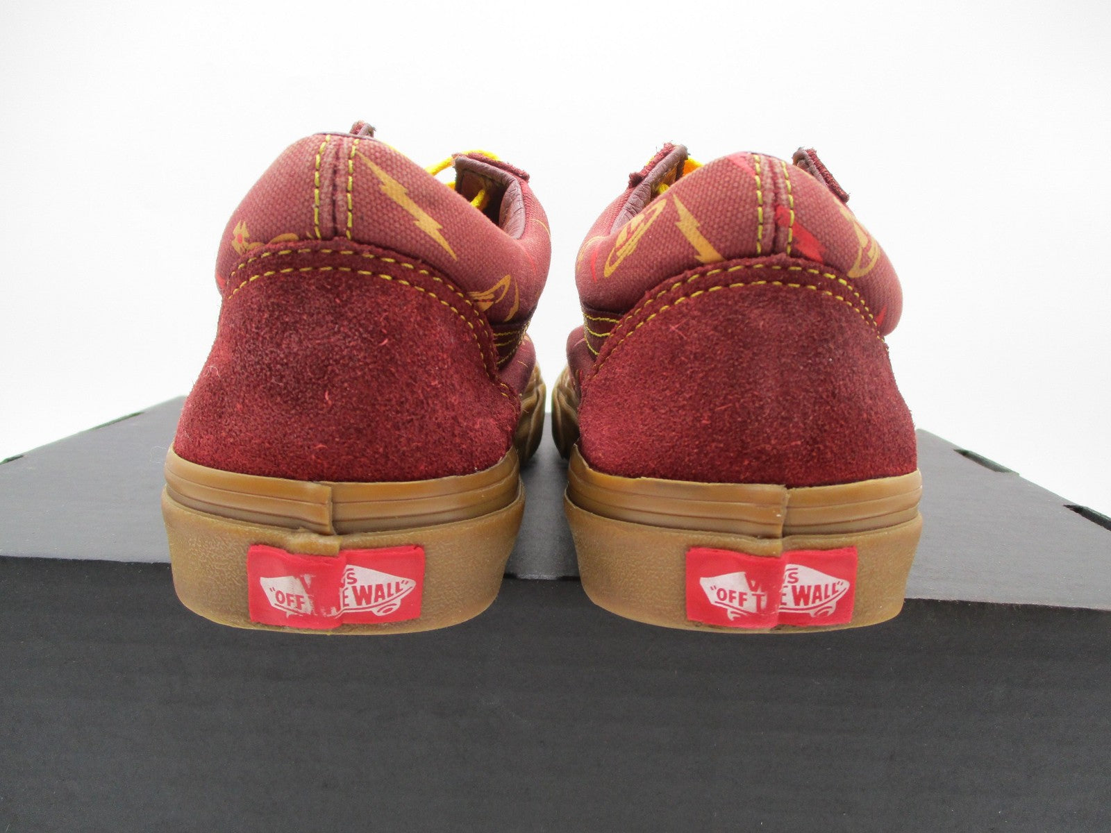 Vans Old Skool Vivienne Westwood Shoes Mens 5.5 Womens 7 Red Gum Bolt Print 1A45