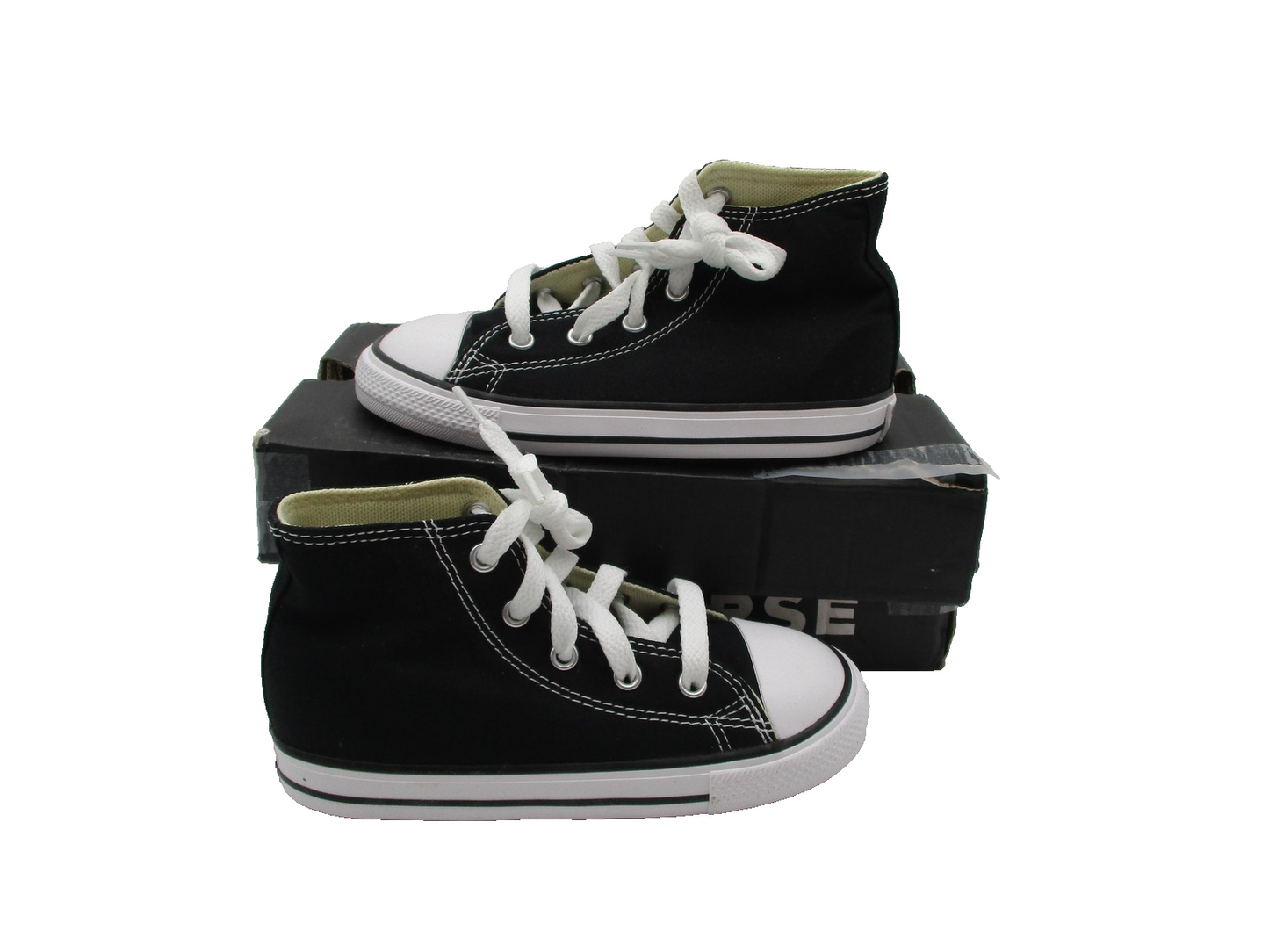 Converse Chuck Taylor All Star Hi Shoes Infant Size 10 Black Sneakers 7J2310