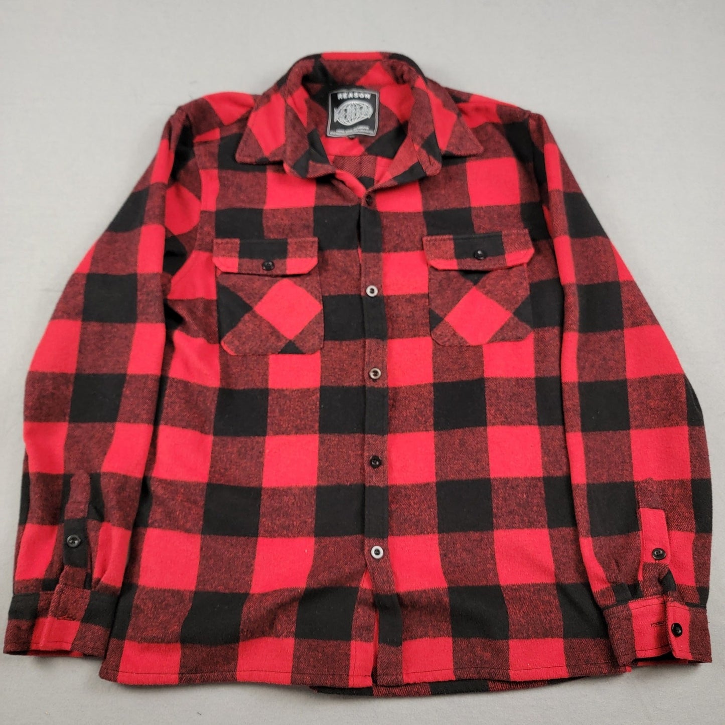 Reason x Def Leppard Collab Flannel Shirt World Tour Sz XL1