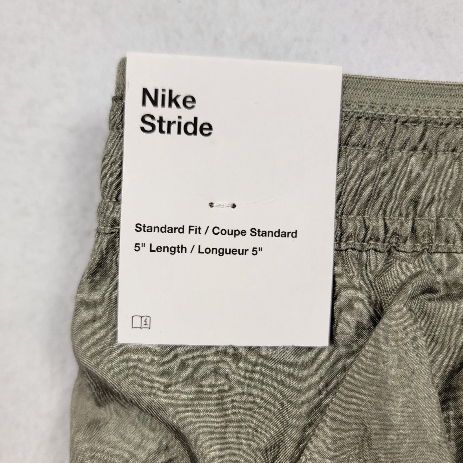 Nike Running Division Stride 5” Dri-FIT Shorts Olive Green Men’s Medium NWT5
