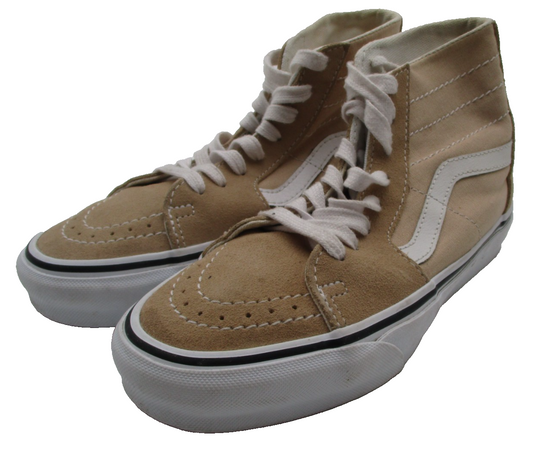 Vans Sk8-Hi Tan Khaki Suede Canvas High Top Women's 6 Men's 4.5 Pre-Owned0