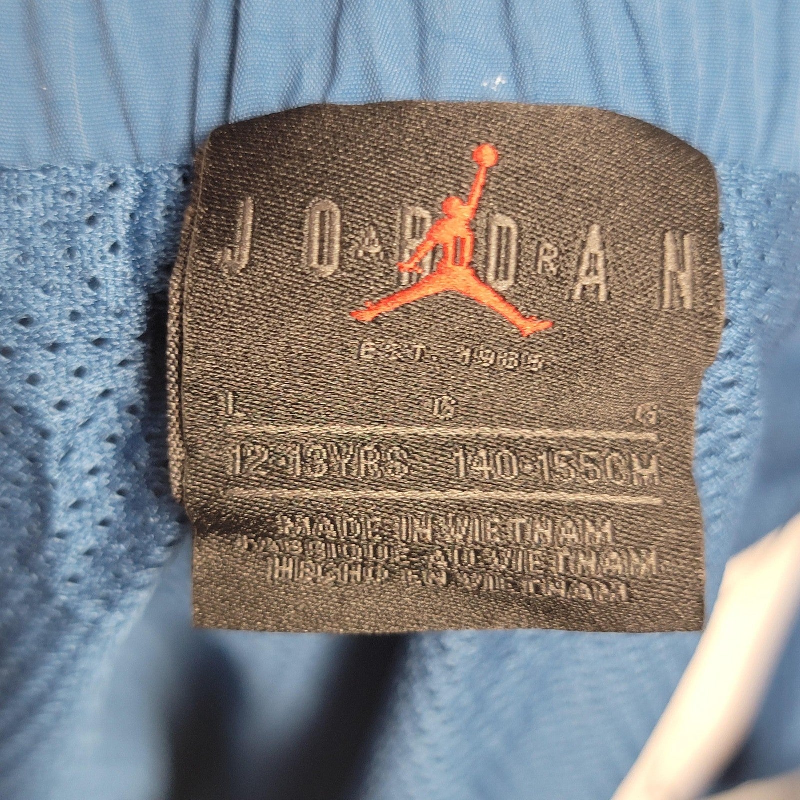 Jordan Shorts Girls Large Industrial Blue Athletic Lightweight Jumpman Logo NWT2