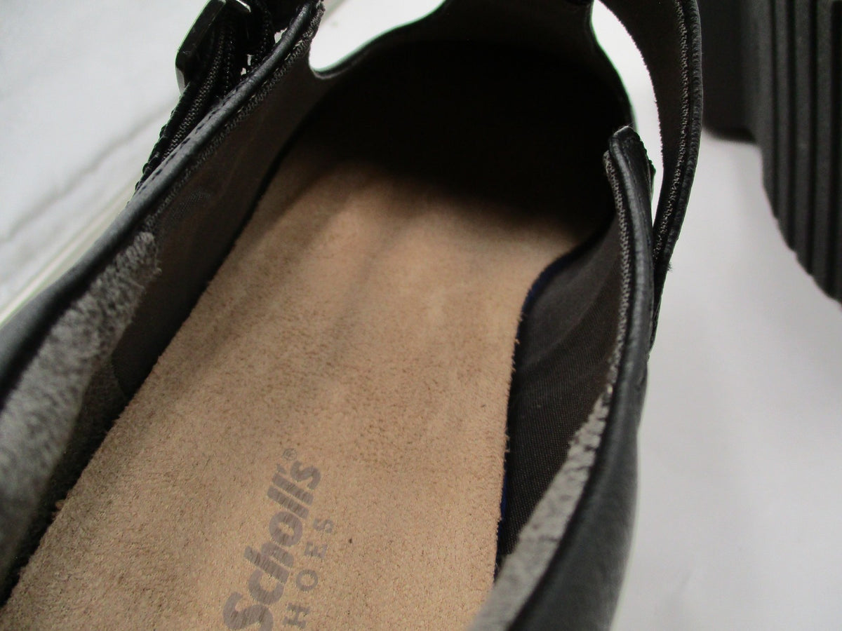 Dr Scholl's Bringitjane Shoes Womens Size 10 Black Mary Jane Flats Comfort Work9