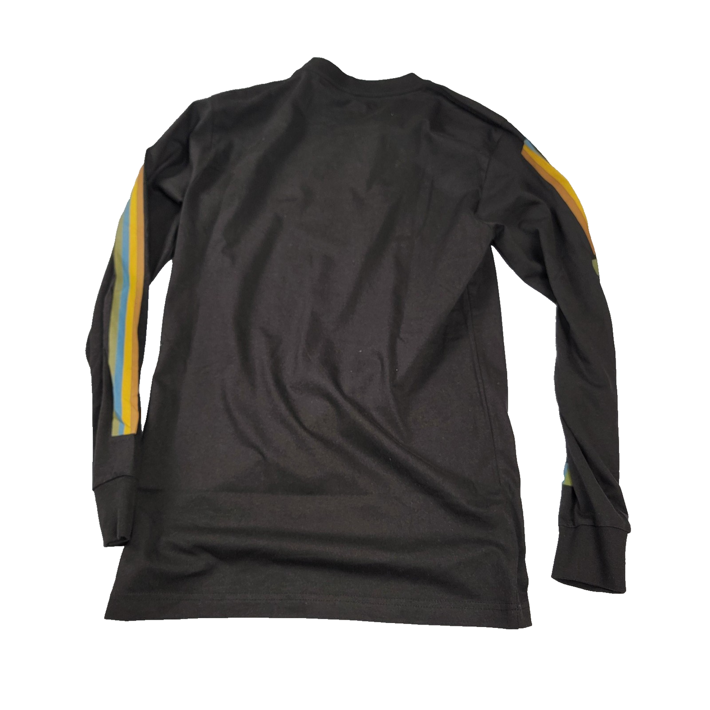 Stance Mens Small Black Long Sleeve Camino LS Retro Stripe Graphic Tee New