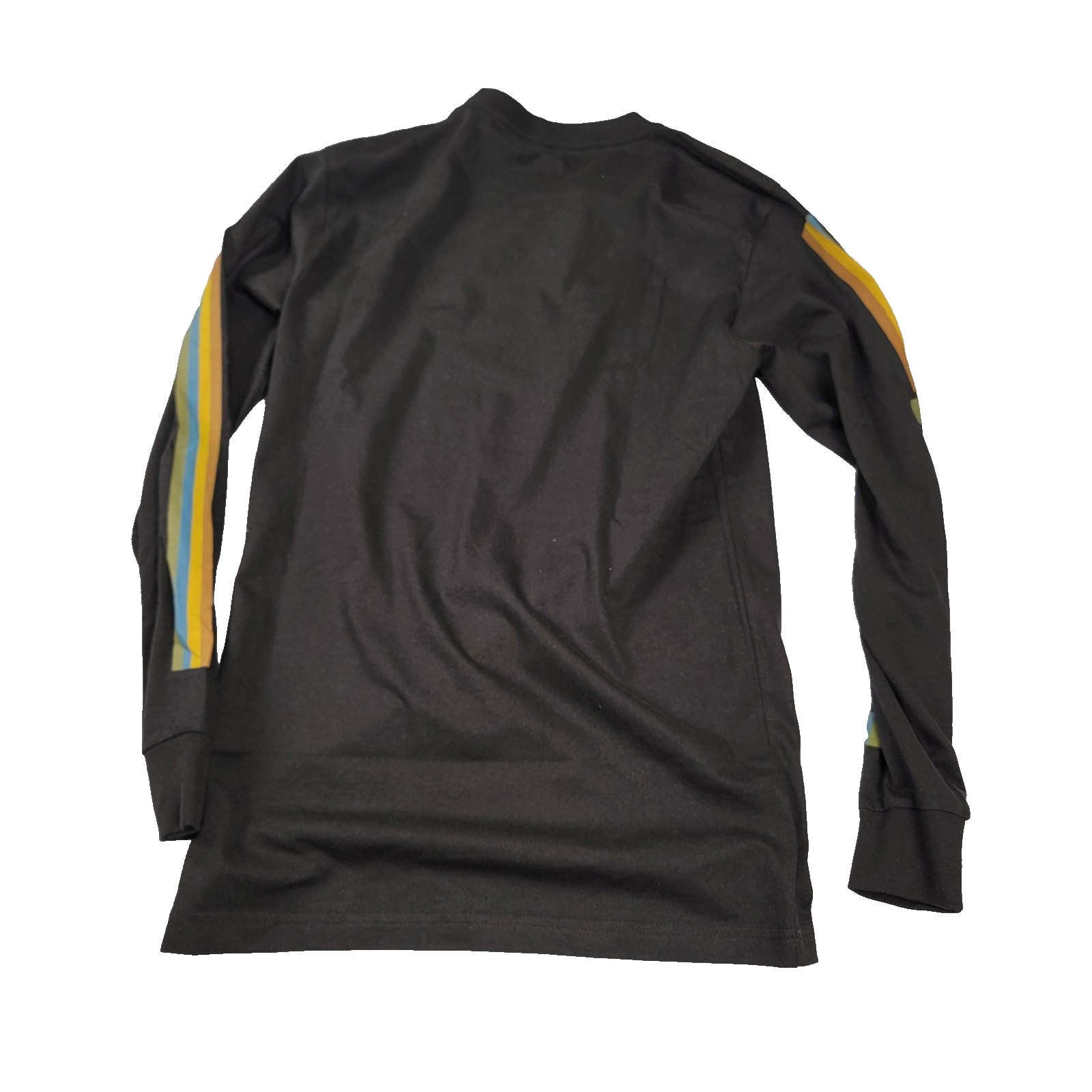 Stance Mens Small Black Long Sleeve Camino LS Retro Stripe Graphic Tee New
