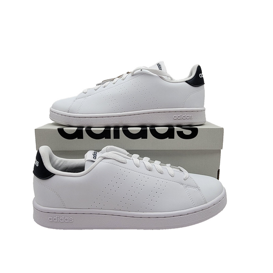 Adidas Advantage Shoes Mens Size 8.5 White Black Tennis Cloudfoam Comfort GZ52990