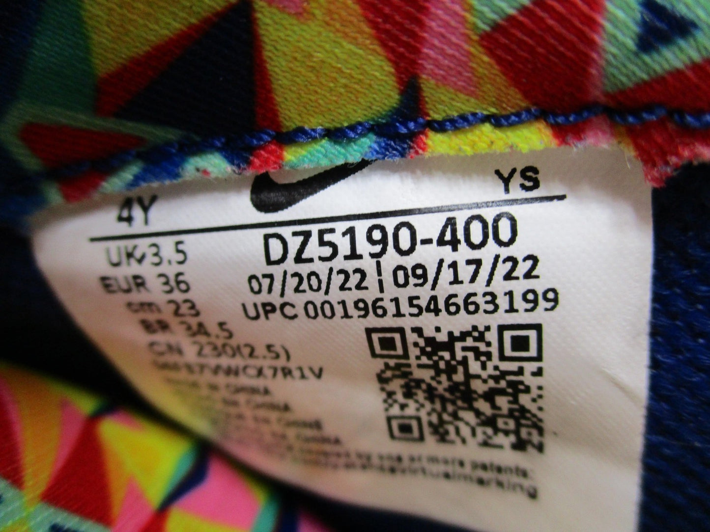 Nike Little Posite One GS 'Kaleidoscope' 4y DZ5190 400 Foamposite Basketball 1G313