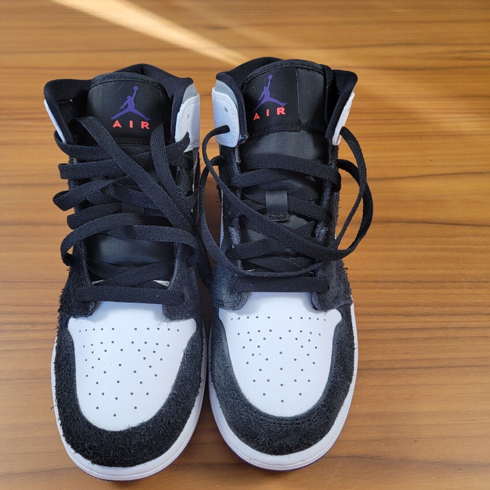Air Jordan 1 Mid SE GS 'Varsity Purple' Sz 6Y BQ69311053