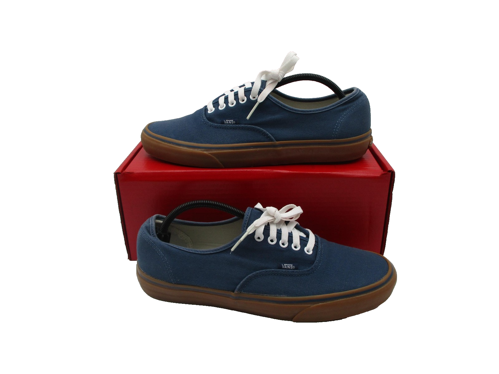 Vans Shoes Mens Size 12 Blue Canvas Gum Sole Low Top Lace Up Skate Casual 1D60