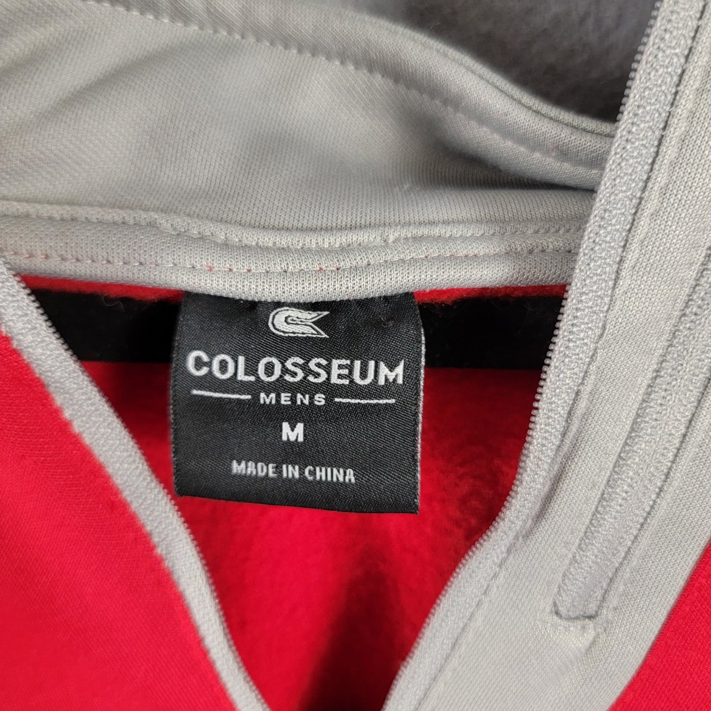 Ohio State Buckeyes Colosseum Red Quarter Zip Hoodie Men’s Medium Preowned