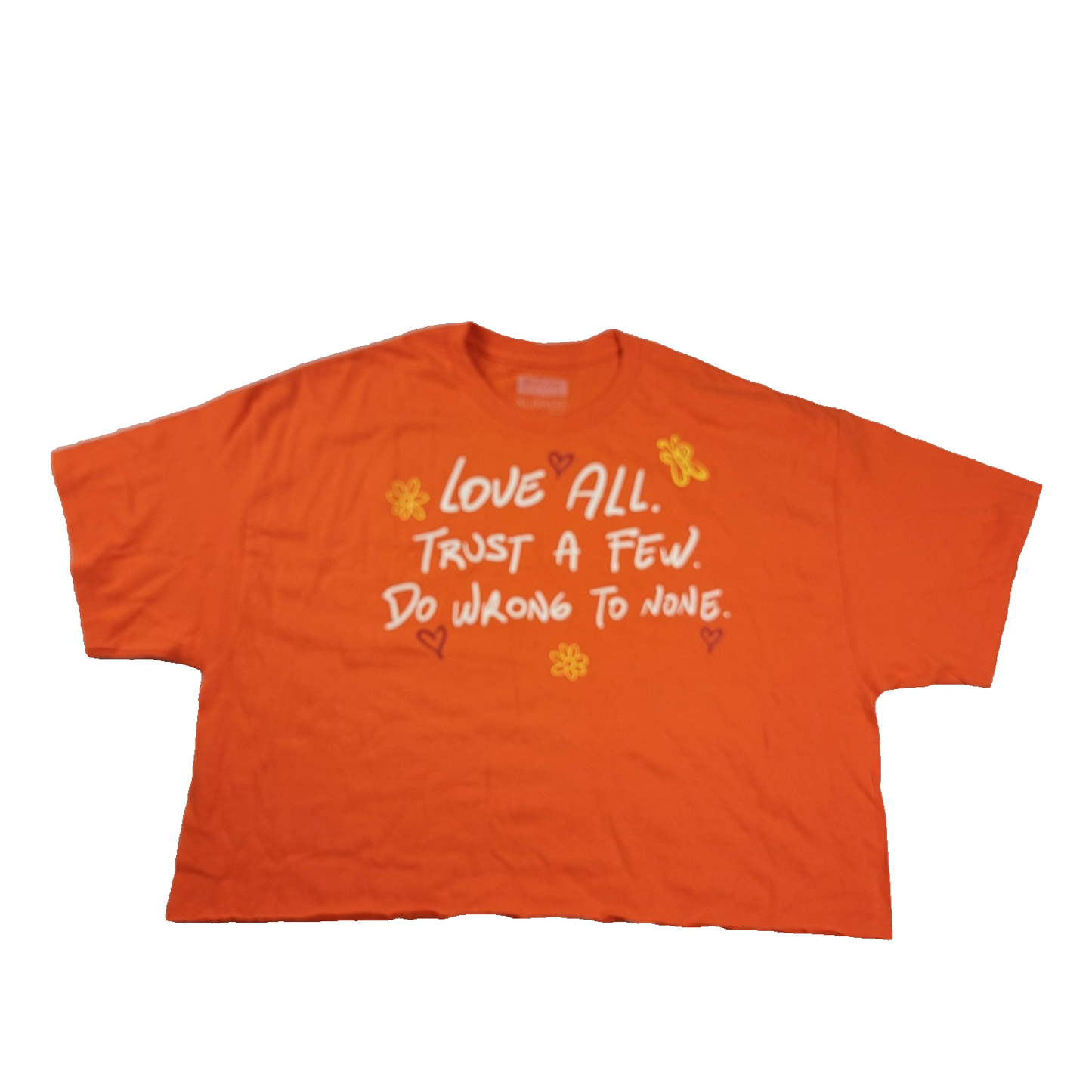 2 Pk Cropped Tshirts Yosemite El Capitan & Reason 'Love All' Women Sz XL