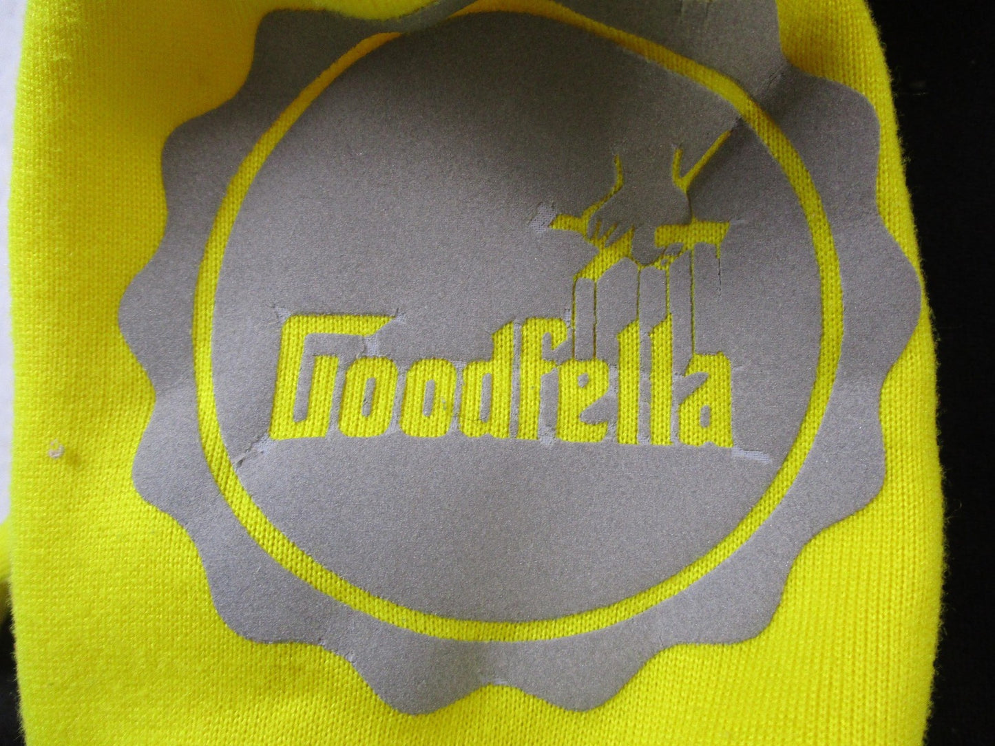 M. Society Sweatshirt Mens XL Yellow Fleece Pullover Crewneck Goodfella 16156