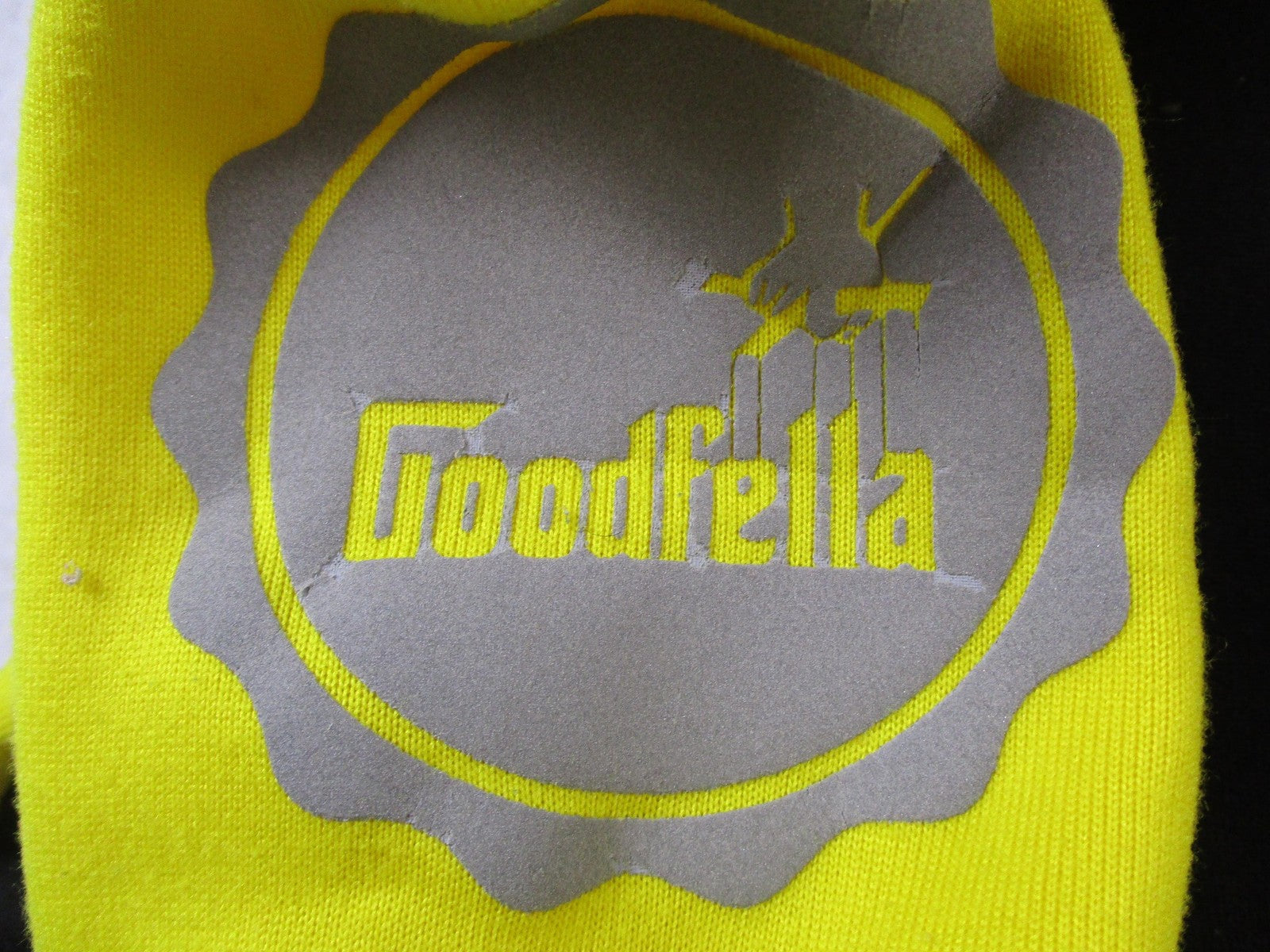 M. Society Sweatshirt Mens XL Yellow Fleece Pullover Crewneck Goodfella 16156