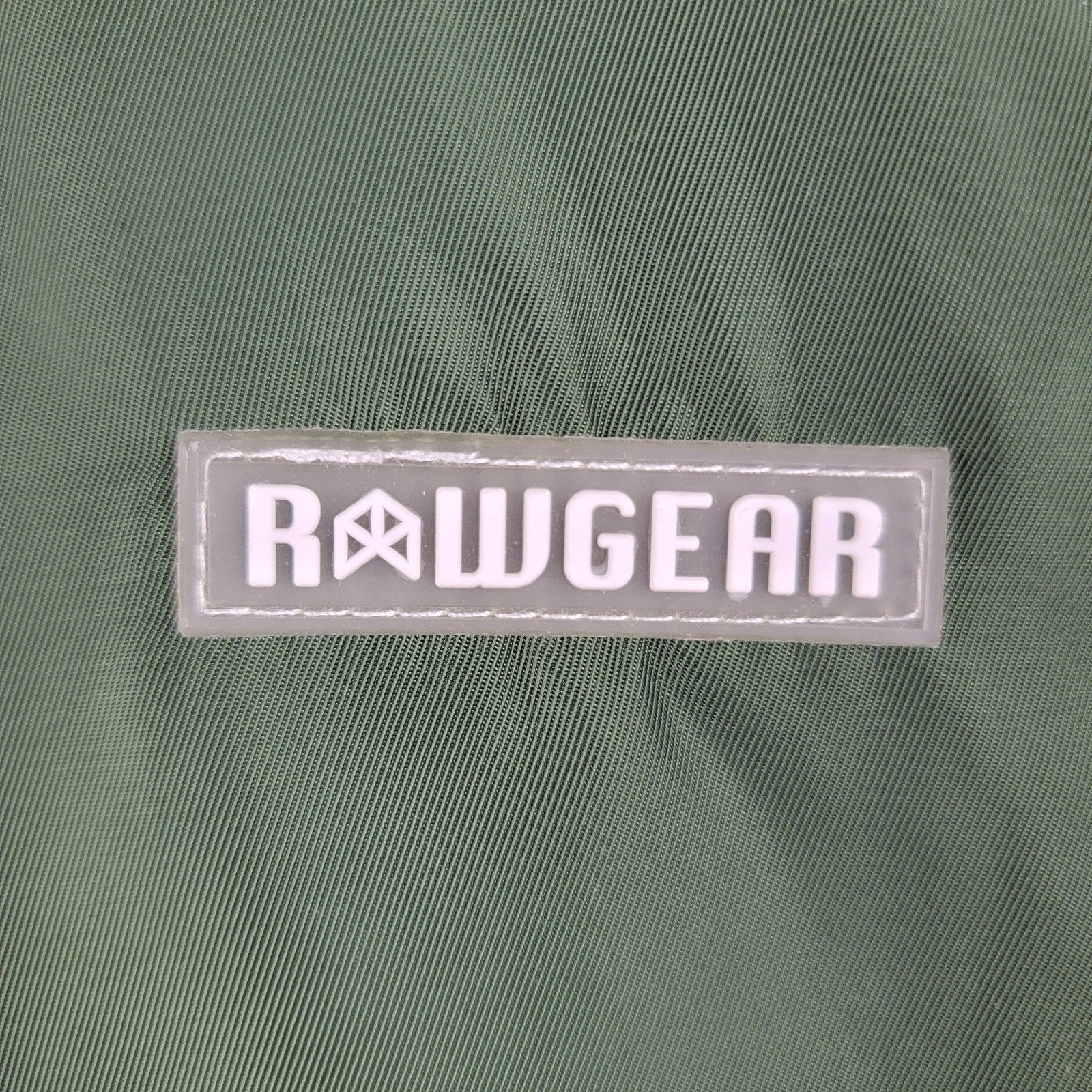 RawGear Hooded Puffer Vest Green Size M RG509 Polyester Streetwear Gym3