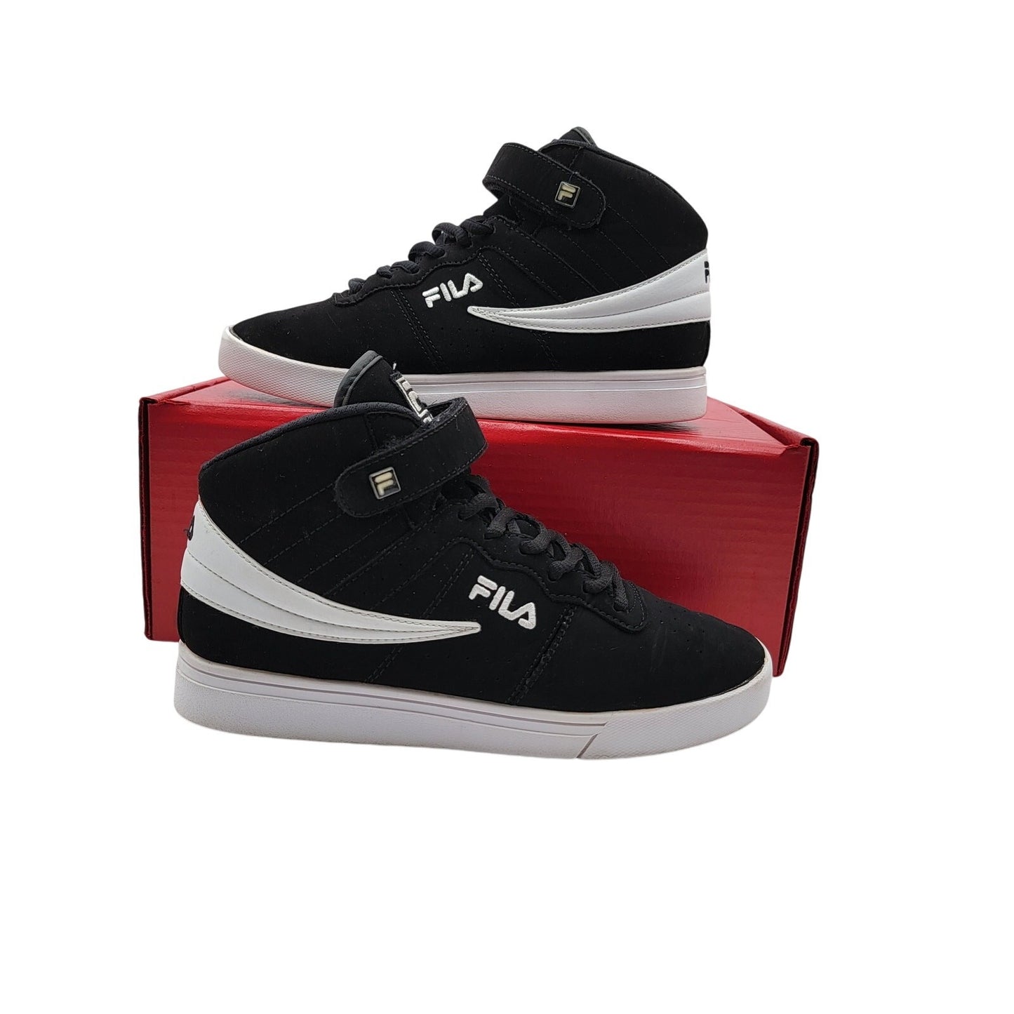 Fila Vulc 13 Mid Top Black/white Women US 8 Sneakers Lace Up 5CM00103013