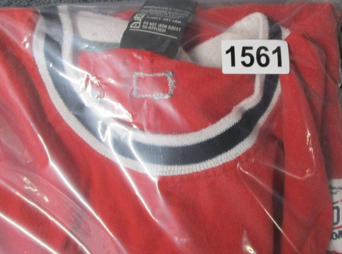 Ecko Unltd Shirt Mens Medium Red Company Chenille Logo Ringer Streetwear Tee12
